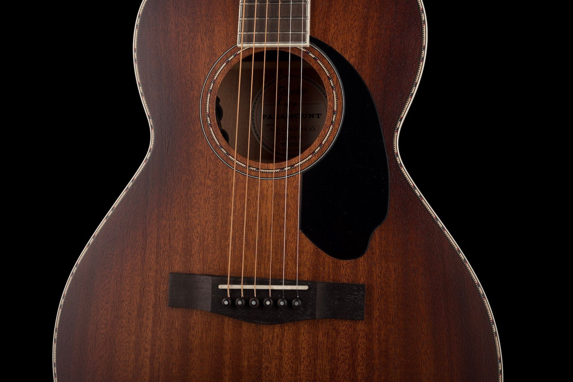 Used Fender Paramount PS-220E Parlor Aged Cognac Burst with Case - Image 8