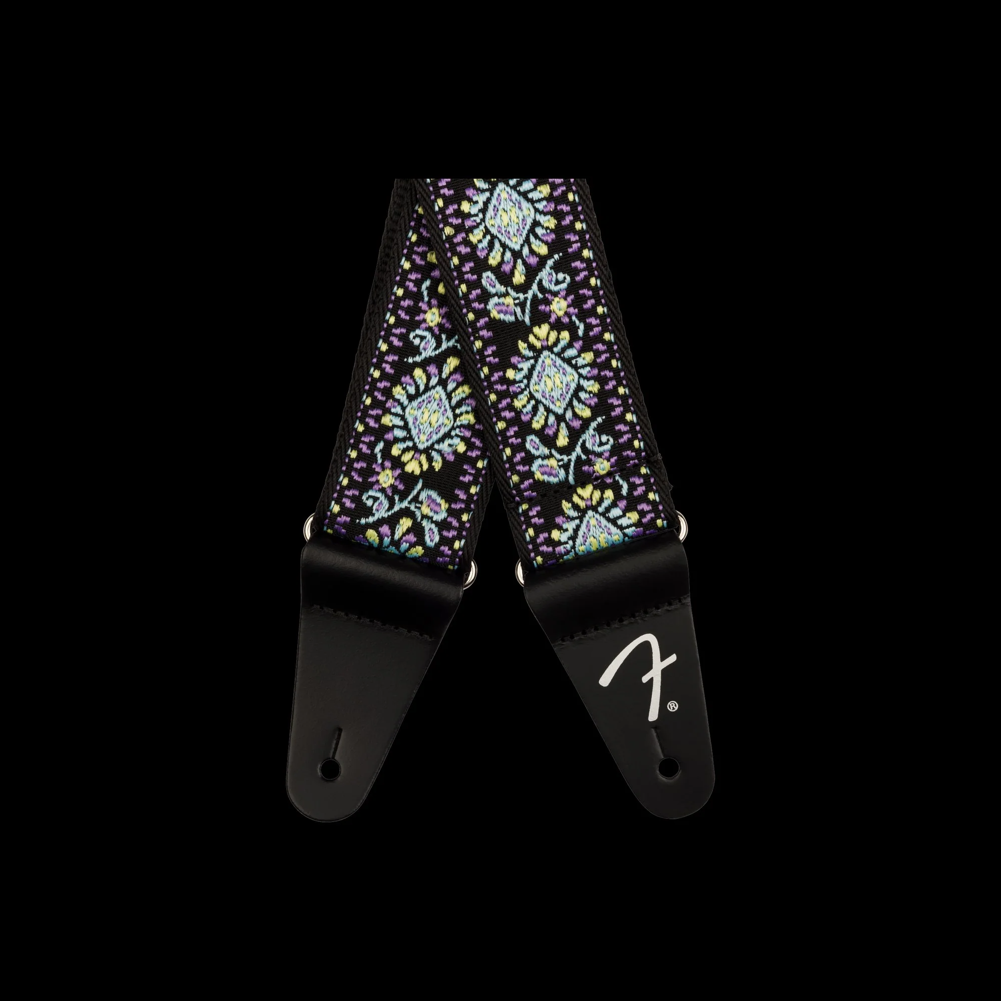Fender Pasadena Woven Strap Blue Lotus 2" Strap - Image 2