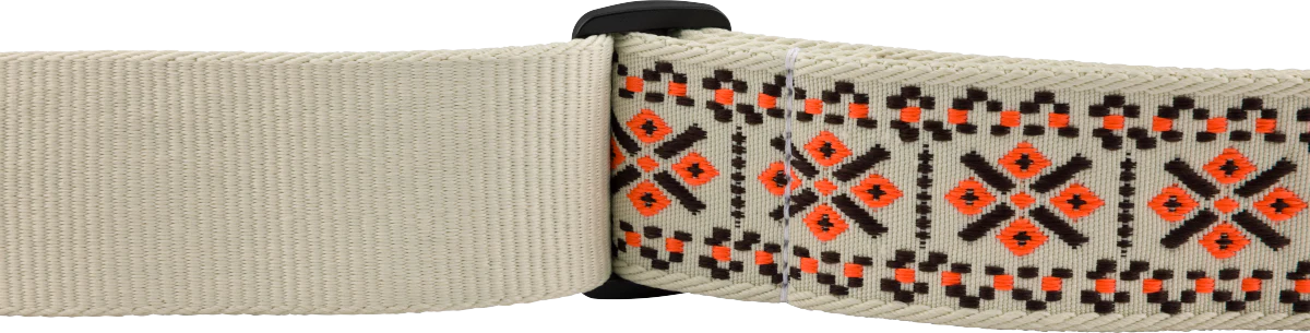 Fender Pasadena Woven Strap Lattice Orange 2" Strap - Image 3