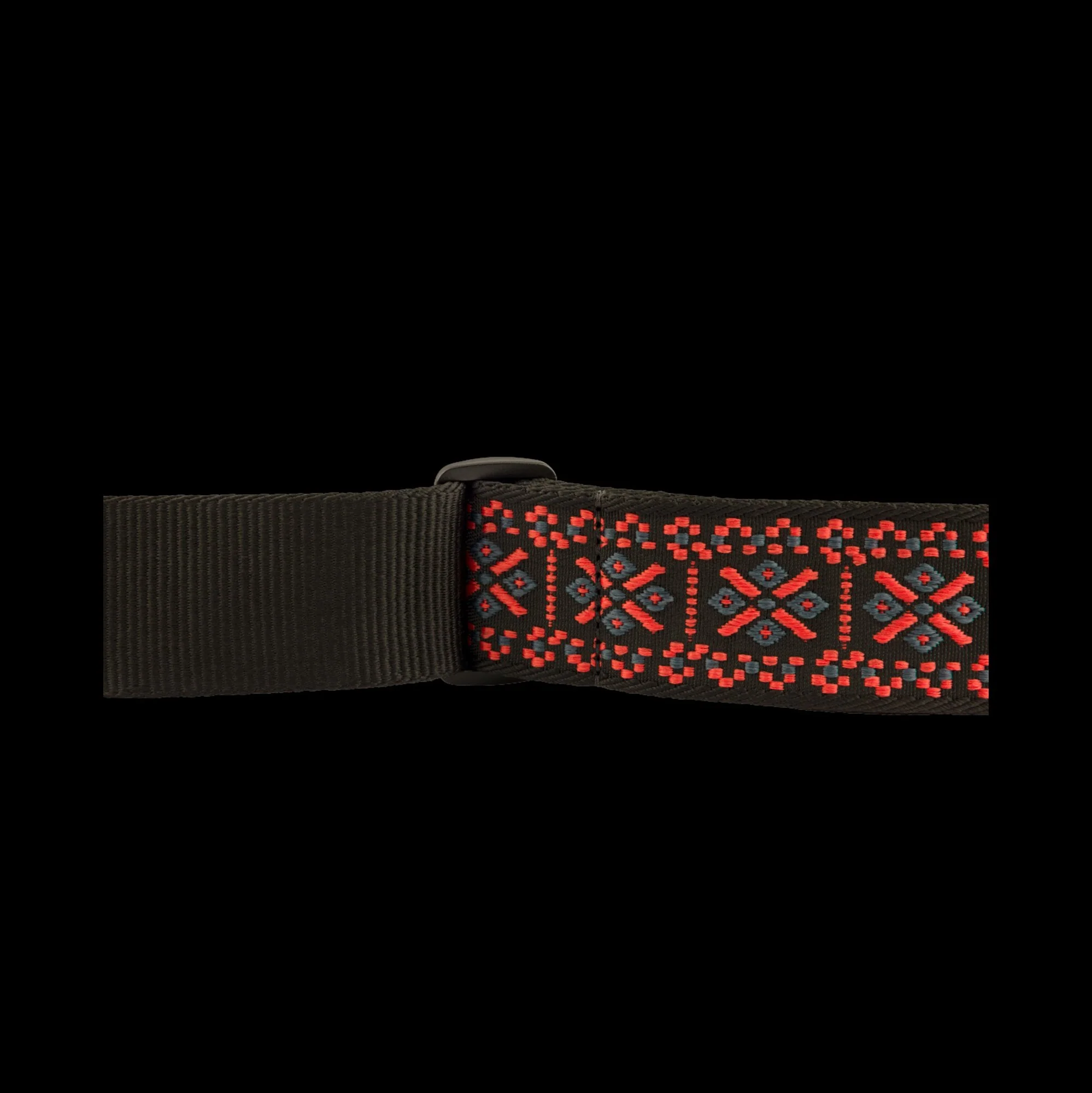 Fender Pasadena Woven Strap Lattice Red 2" Strap - Image 3