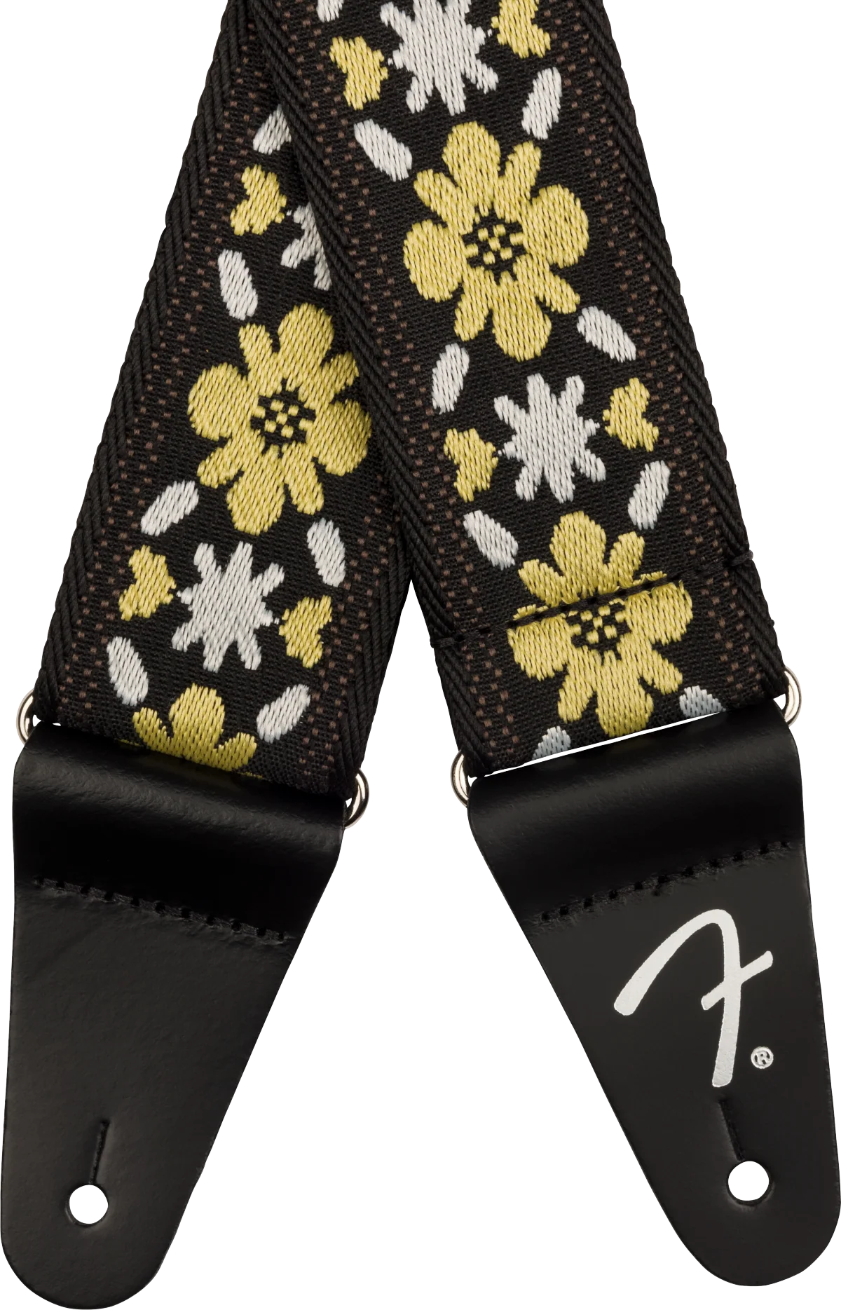 Fender Pasadena Woven Strap Yellow Clover 2" Strap - Image 2