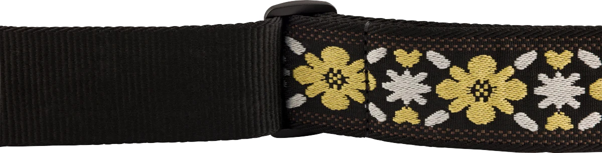 Fender Pasadena Woven Strap Yellow Clover 2" Strap - Image 3