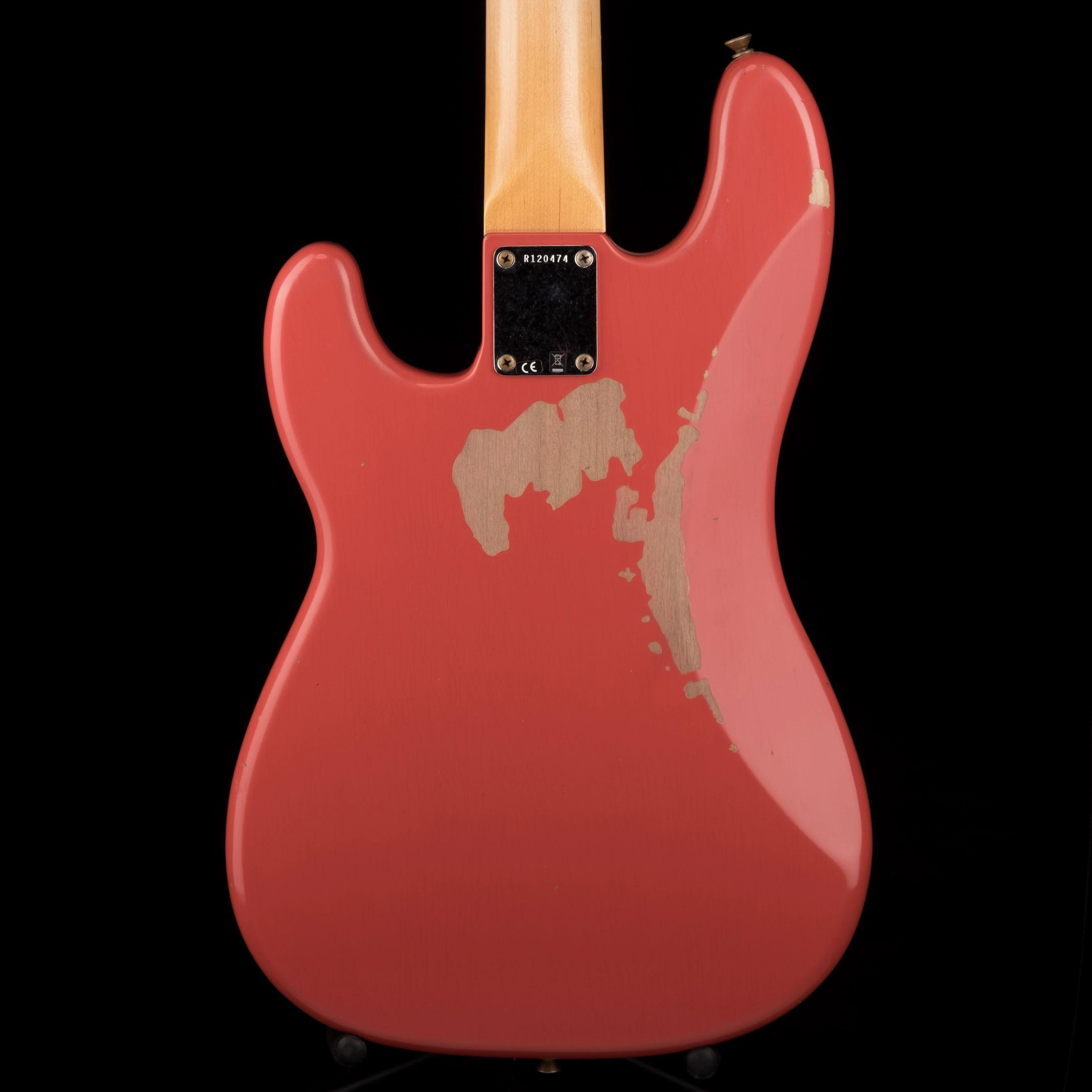 Fender Custom Shop Pino Palladino Signature Precision Bass Relic Fiesta Red over Desert Sand - Image 12