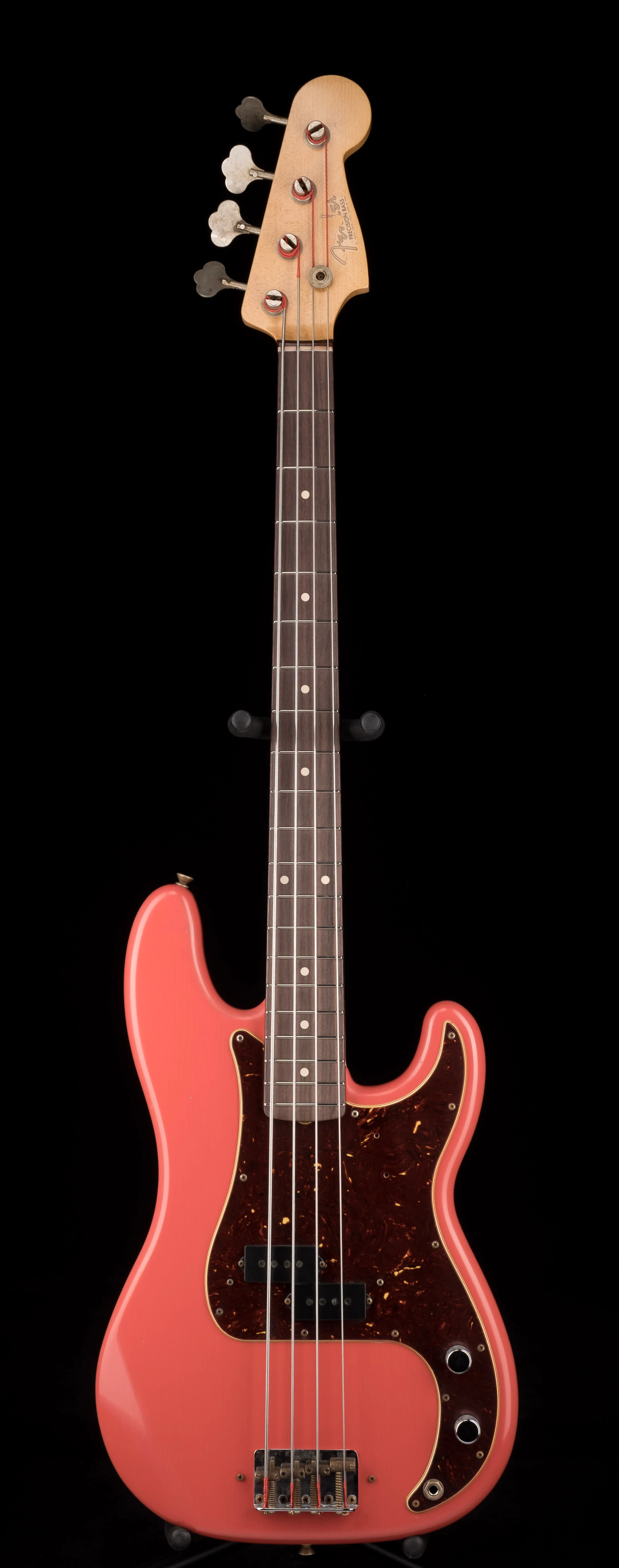 Fender Custom Shop Pino Palladino Signature Precision Bass Relic Fiesta Red over Desert Sand - Image 2