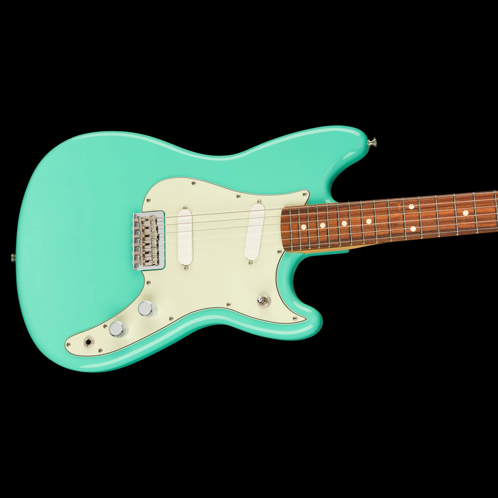 Fender Player Duo Sonic Pau Ferro Fingerboard Seafoam Green With Bag - Image 4