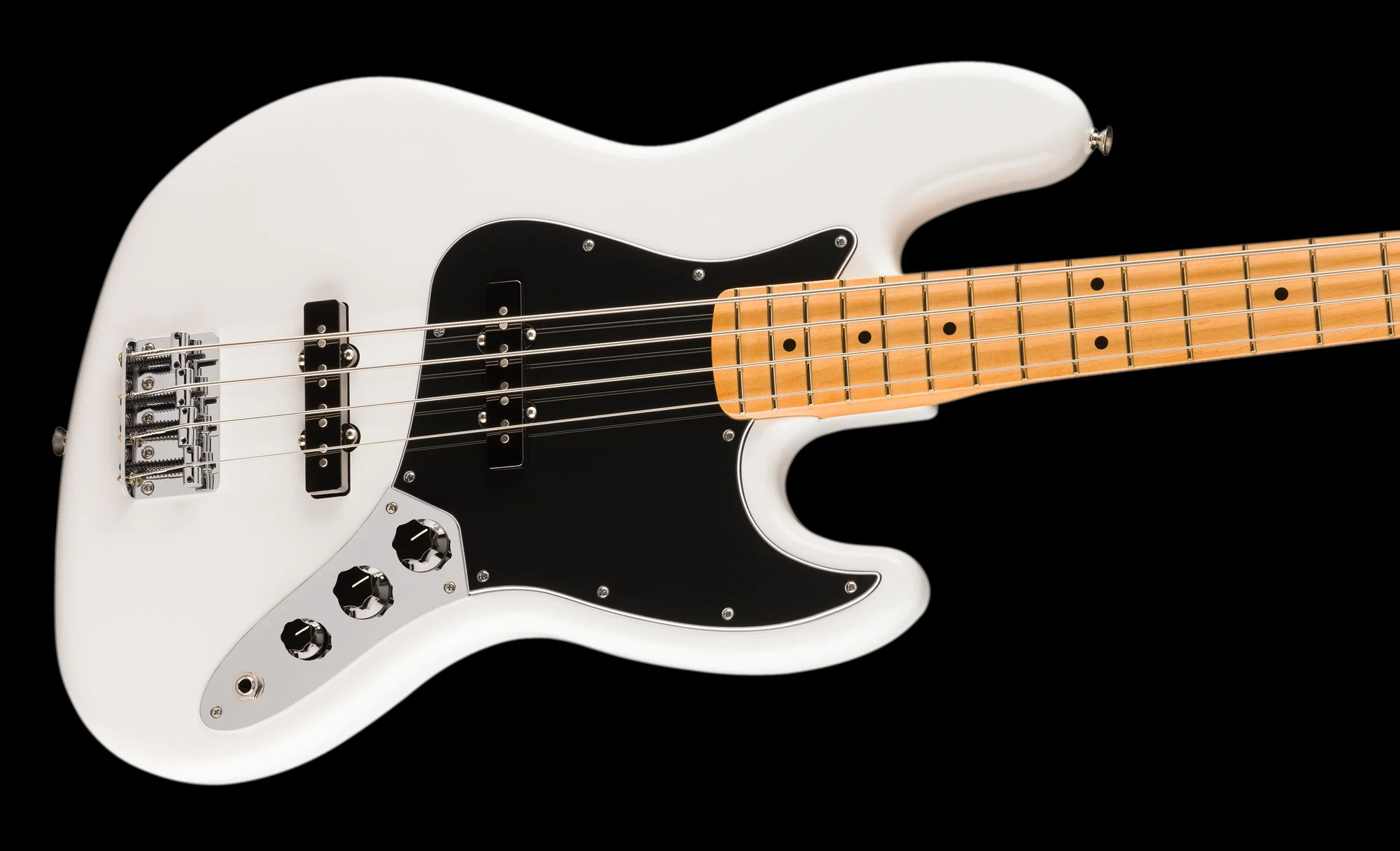 Fender Player II Jazz Bass Maple Fingerboard Polar White - Image 4