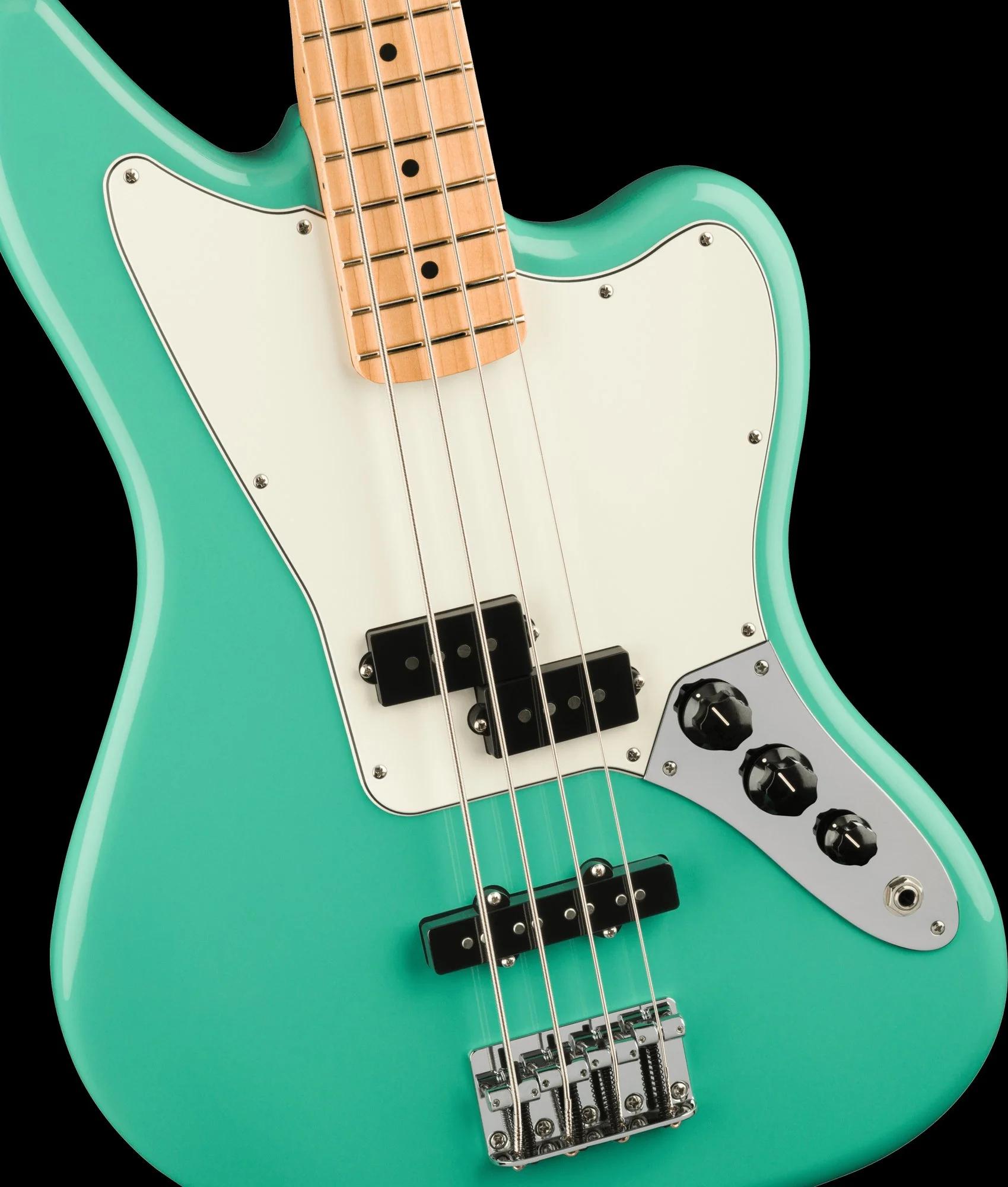 Fender Player Jaguar Bass Maple Fingerboard Sea Foam Green - Image 4
