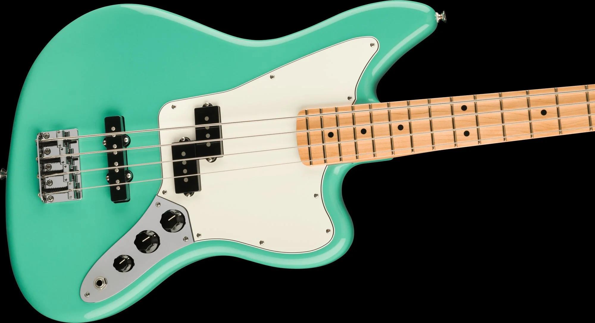 Fender Player Jaguar Bass Maple Fingerboard Sea Foam Green - Image 5