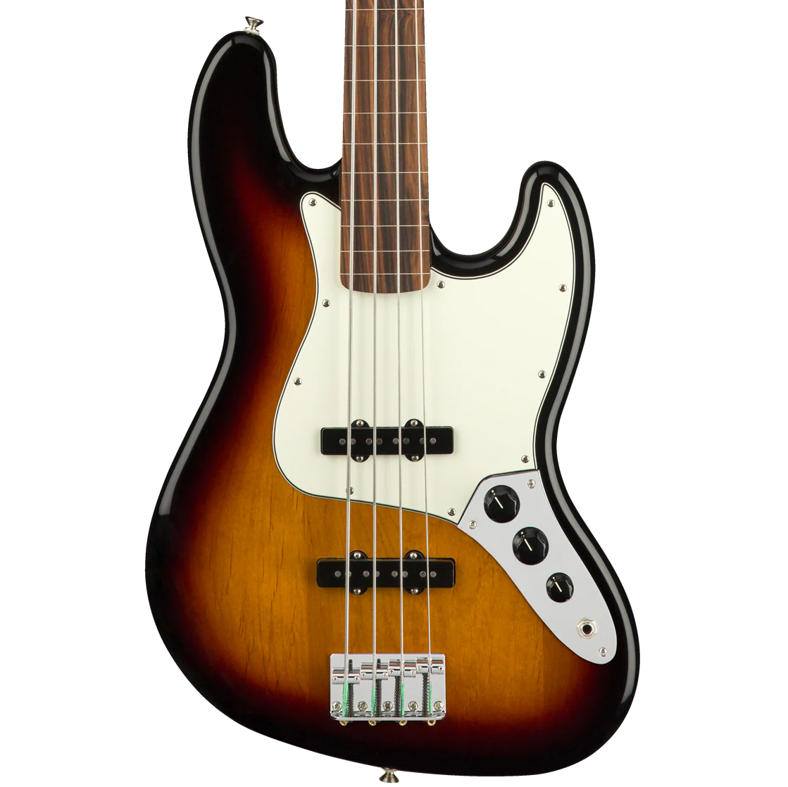 Fender Player Jazz Bass Fretless Pau Ferro Fingerboard 3-Color Sunburst Bass
