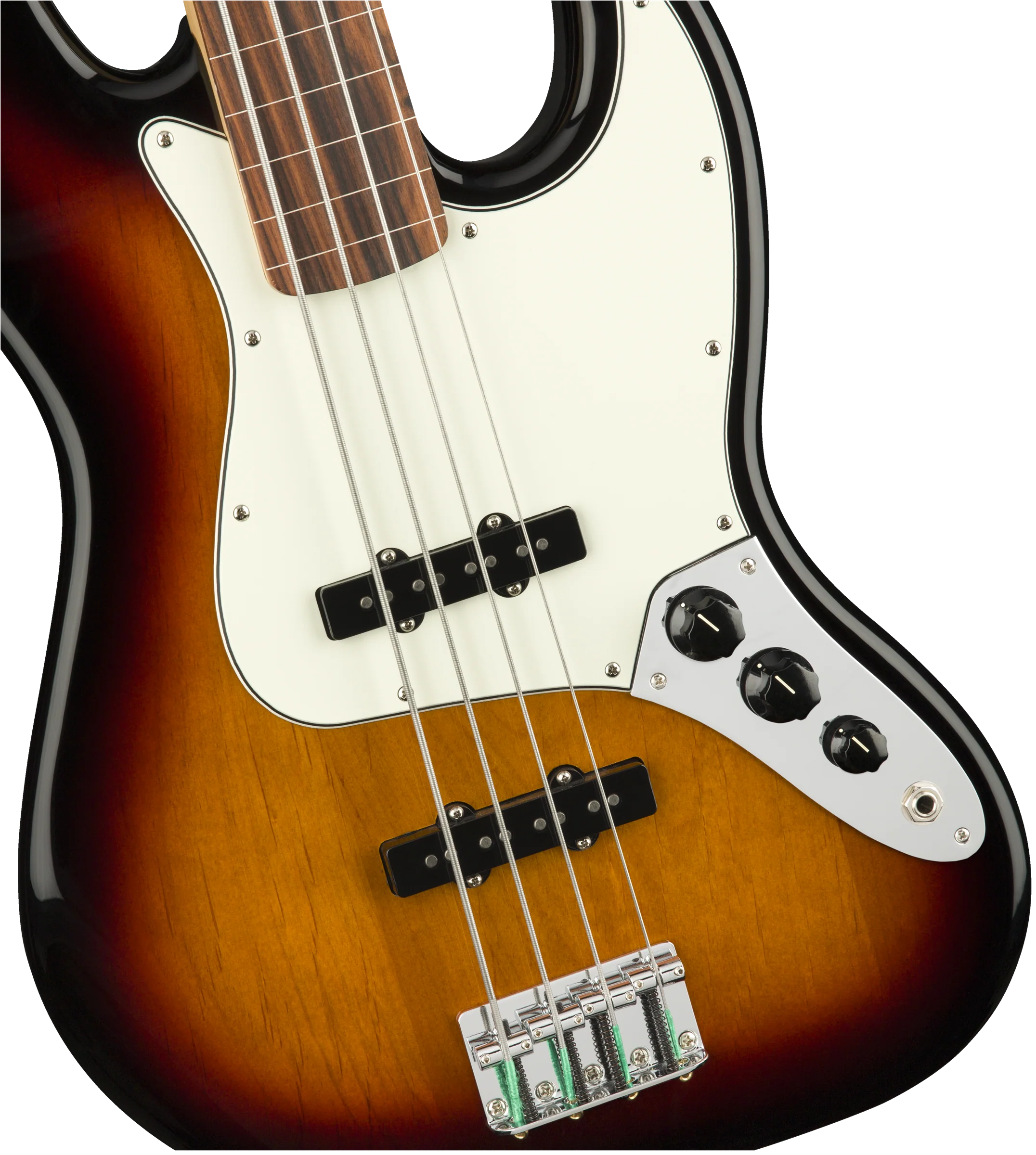 Fender Player Jazz Bass Fretless Pau Ferro Fingerboard 3-Color Sunburst Bass - Image 3
