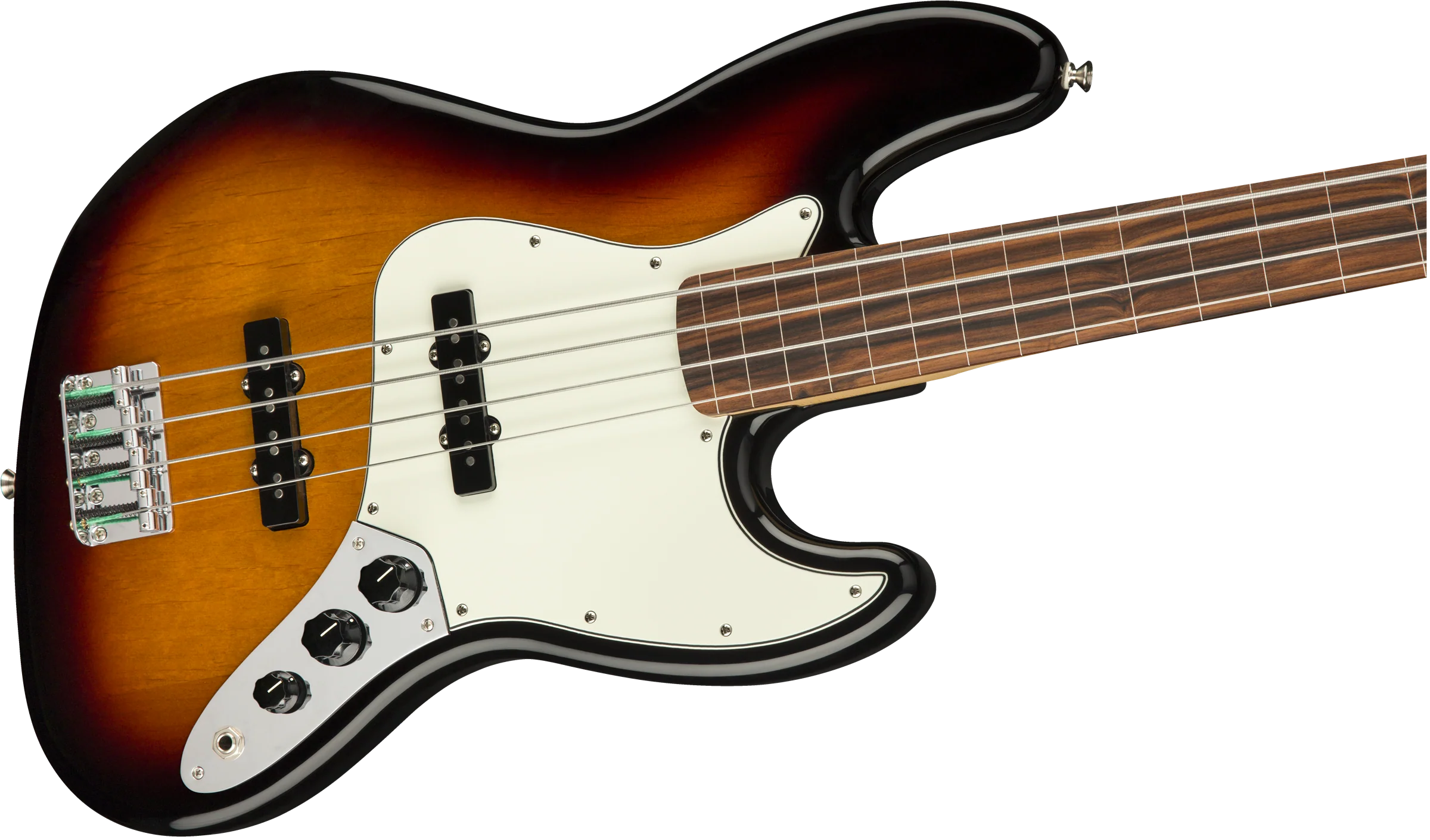 Fender Player Jazz Bass Fretless Pau Ferro Fingerboard 3-Color Sunburst Bass - Image 4
