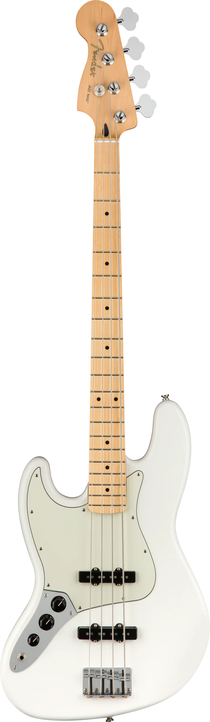 Fender Player Jazz Bass Left-Handed Maple Fingerboard Polar White - Image 2
