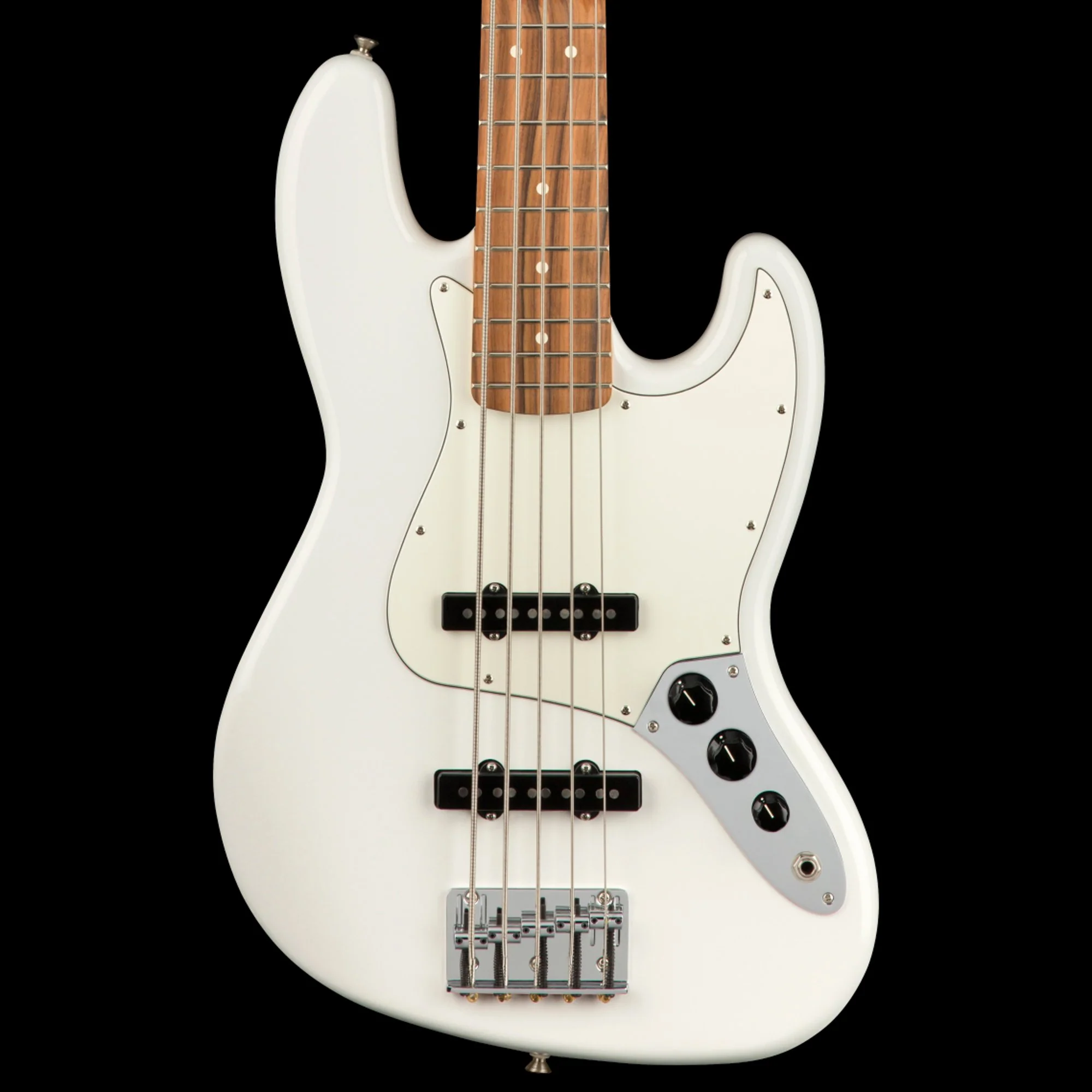 Fender Player Jazz Bass V Pau Polar White