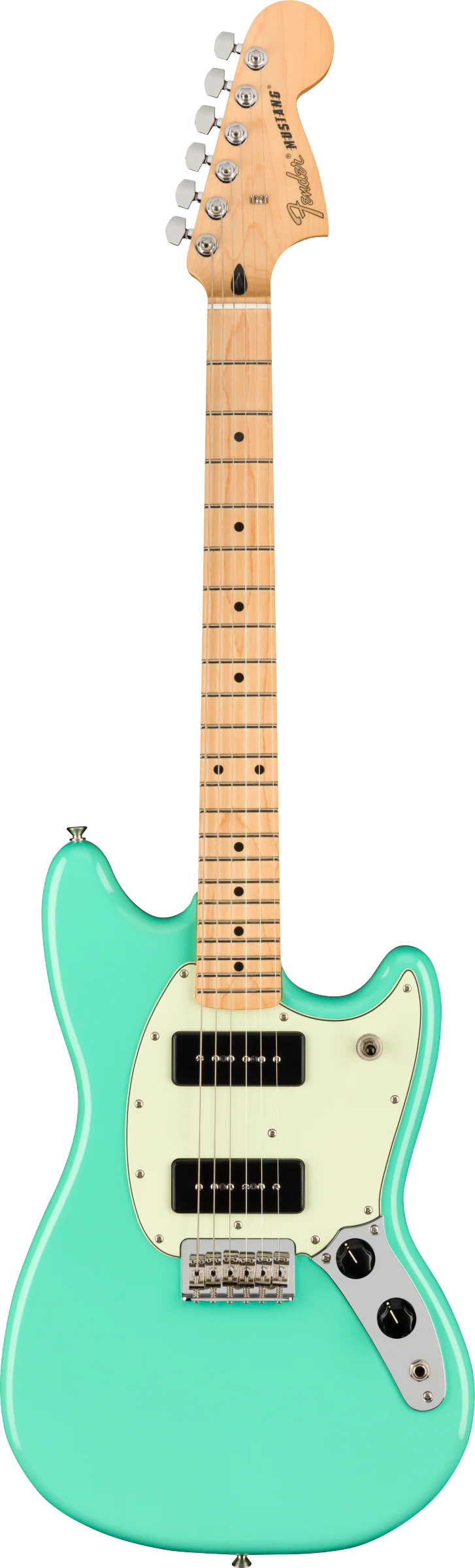 Fender Player Mustang 90 Maple Fingerboard Seafoam Green Electric Guitar - Image 2