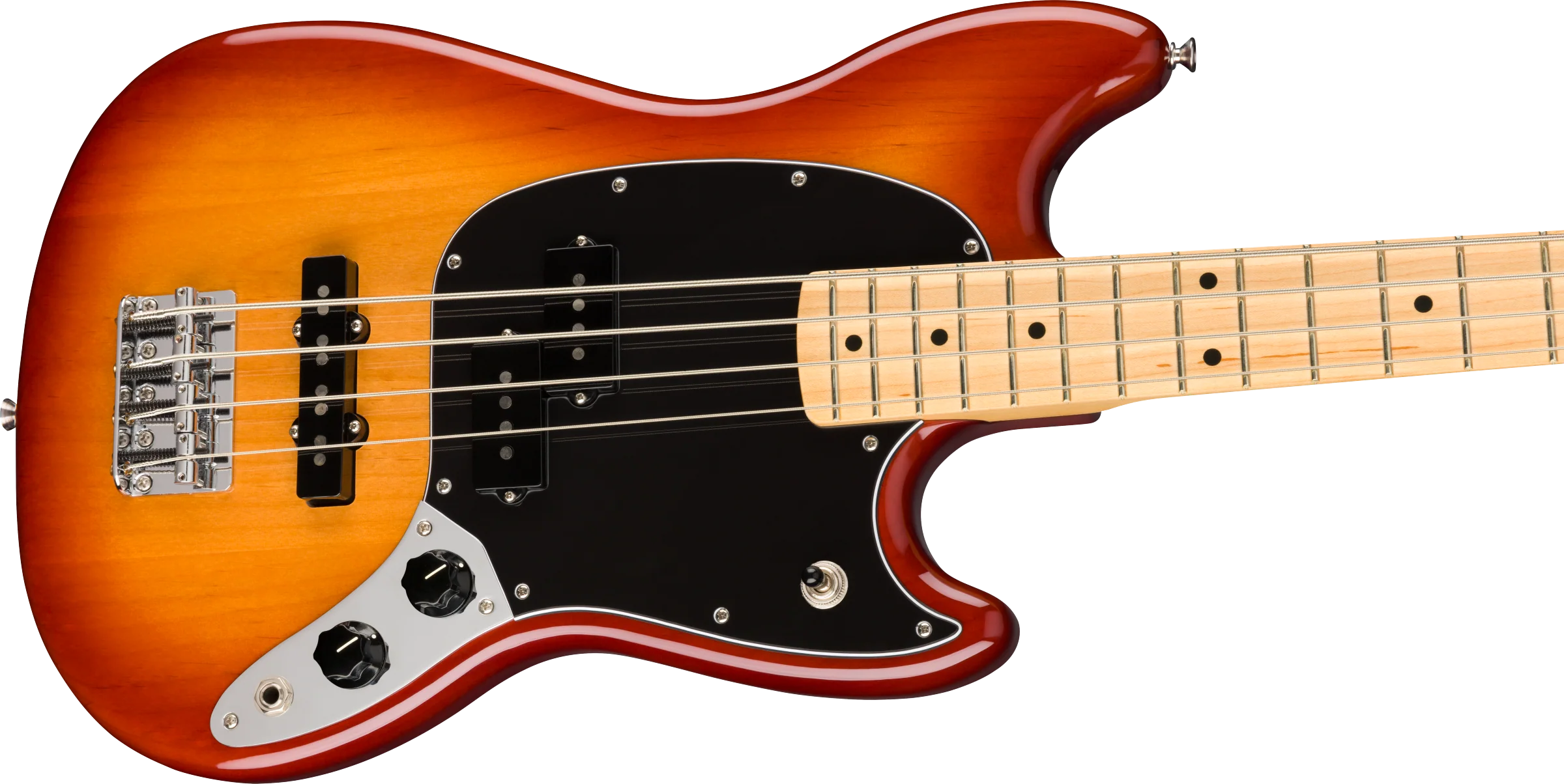 Fender Player Mustang Bass PJ Maple Fingerboard Sienna Sunburst - Image 4