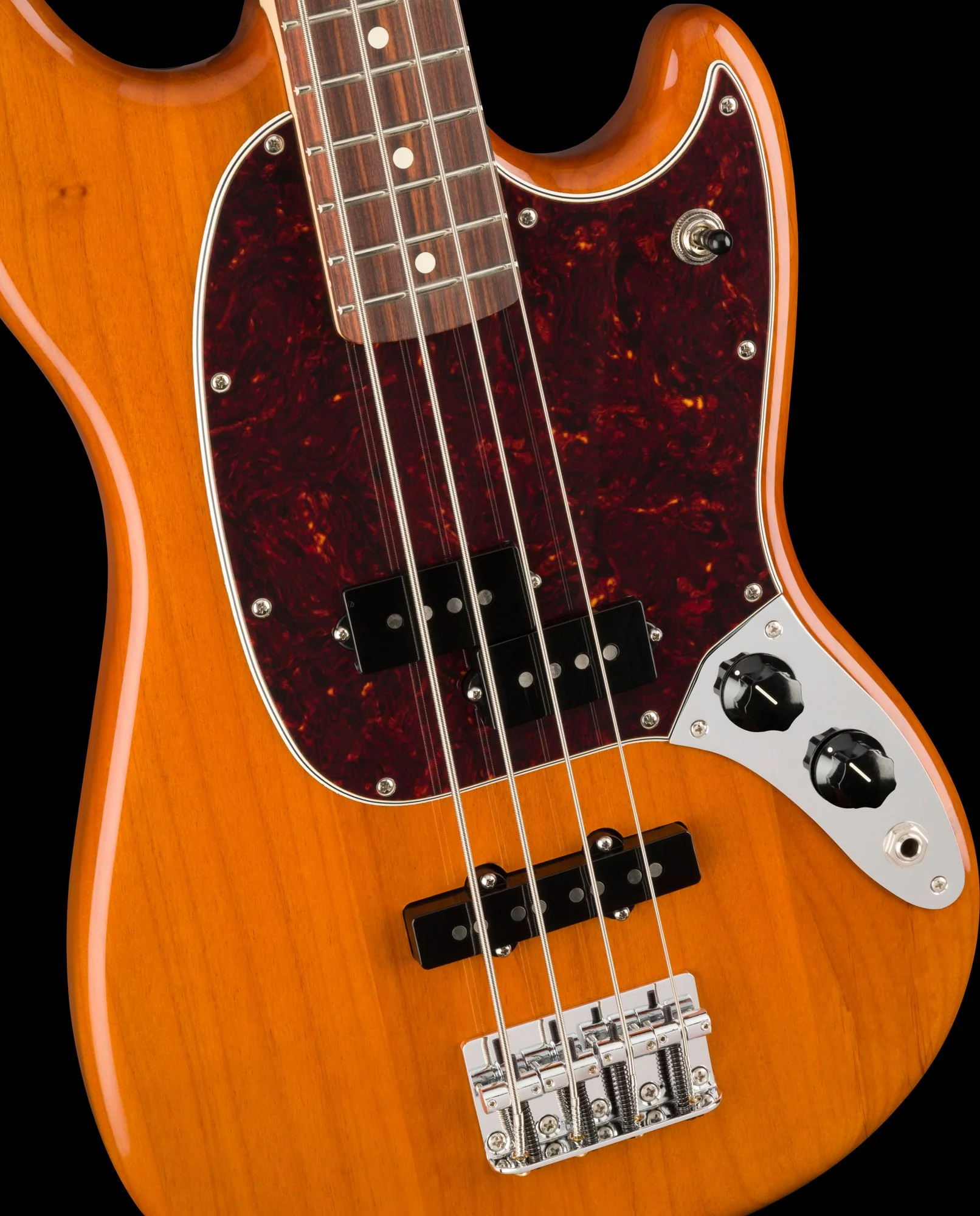 Fender Player Mustang Bass PJ Pau Ferro Aged Natural - Image 3