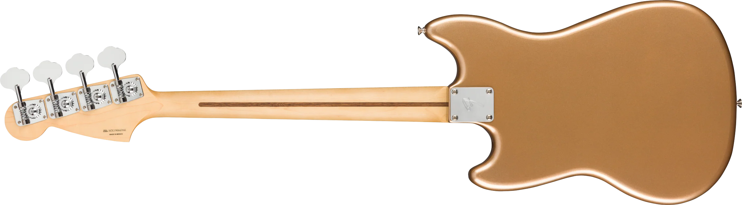 Fender Player Mustang Bass PJ Pau Ferro Fingerboard Firemist Gold - Image 5