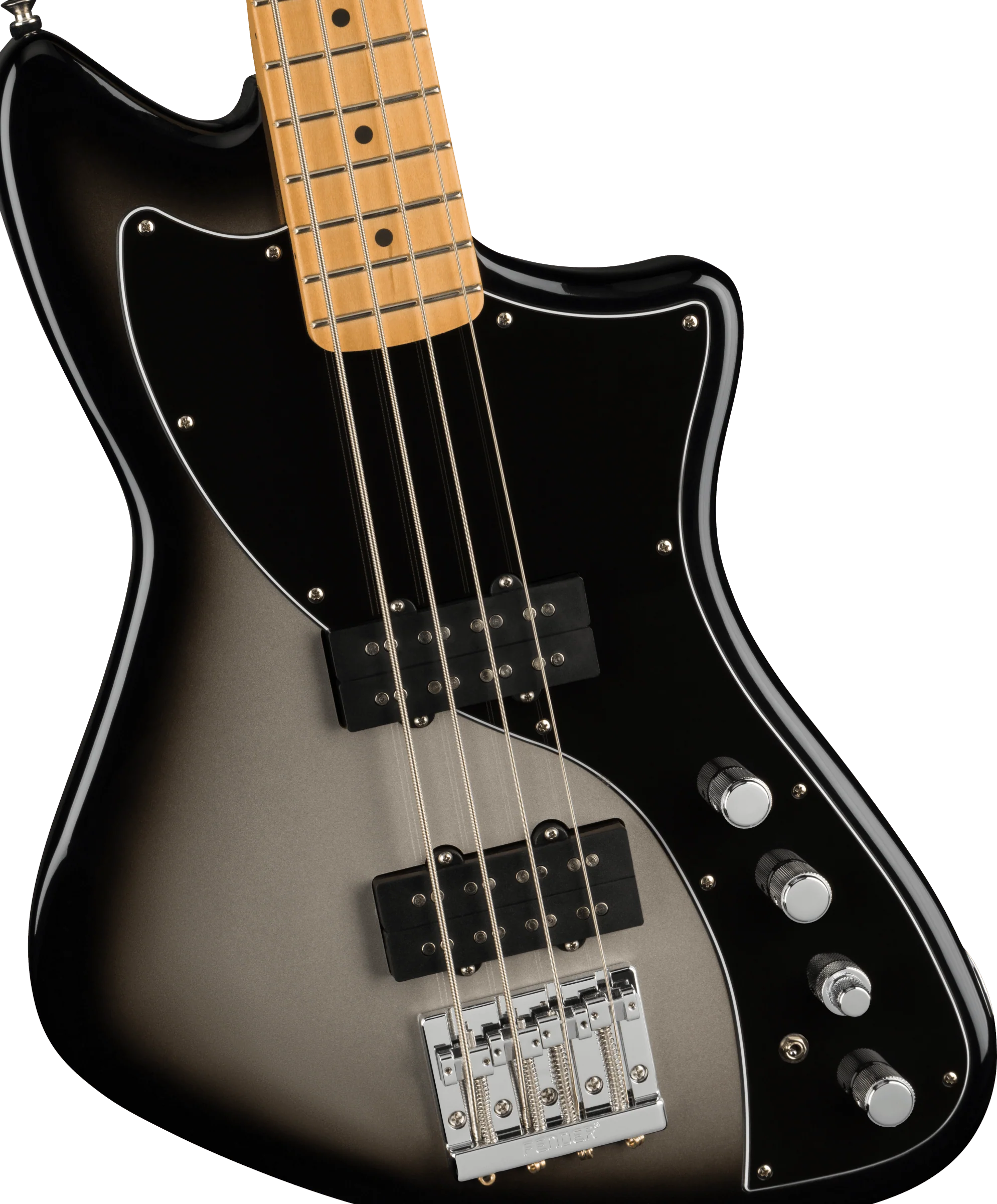 Fender Player Plus Active Meteora Bass Maple Fingerboard Silverburst With Gig Bag - Image 3
