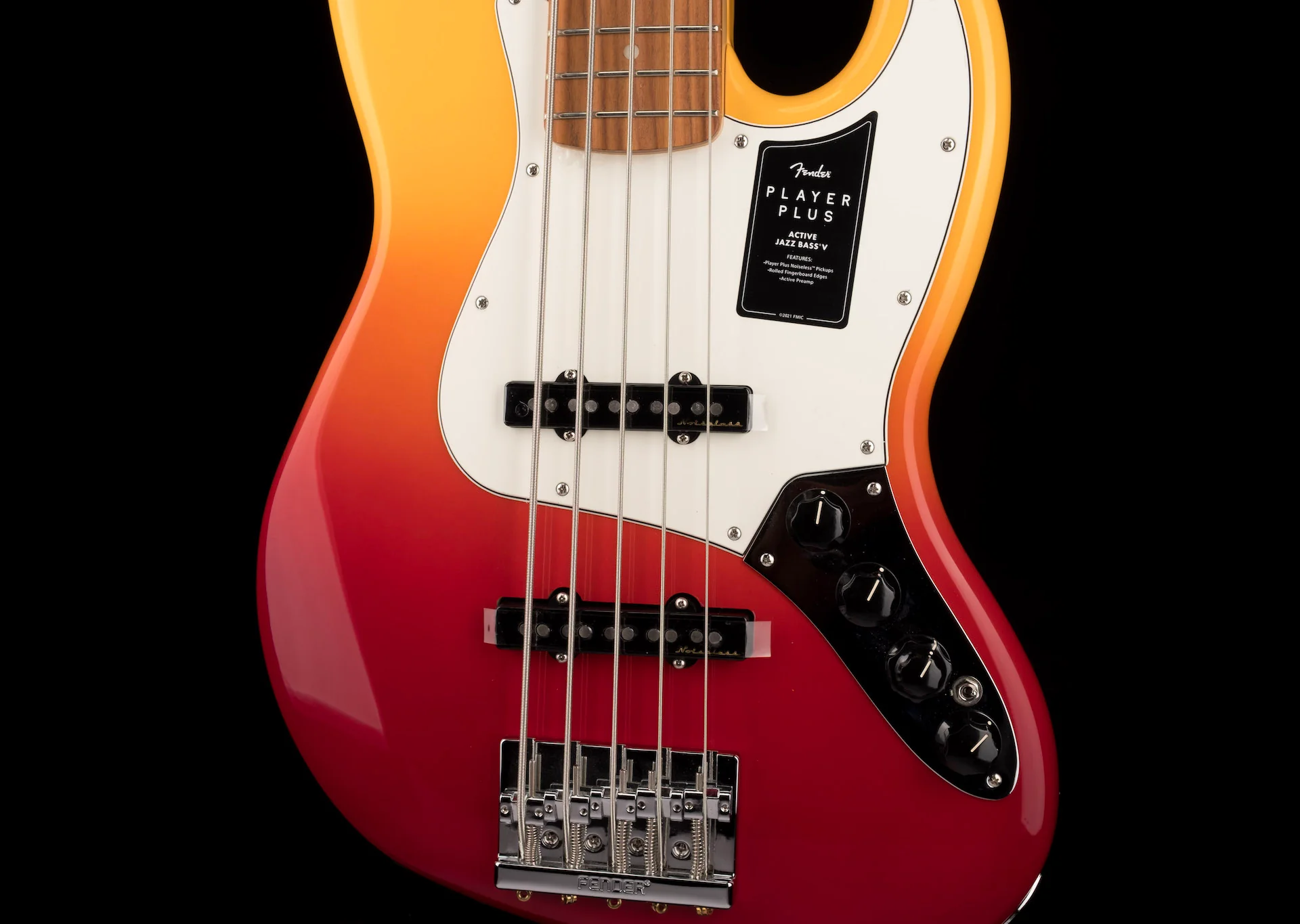 Fender Player Plus Jazz Bass V Tequila Sunrise With Gig Bag ***B-STOCK*** - Image 6