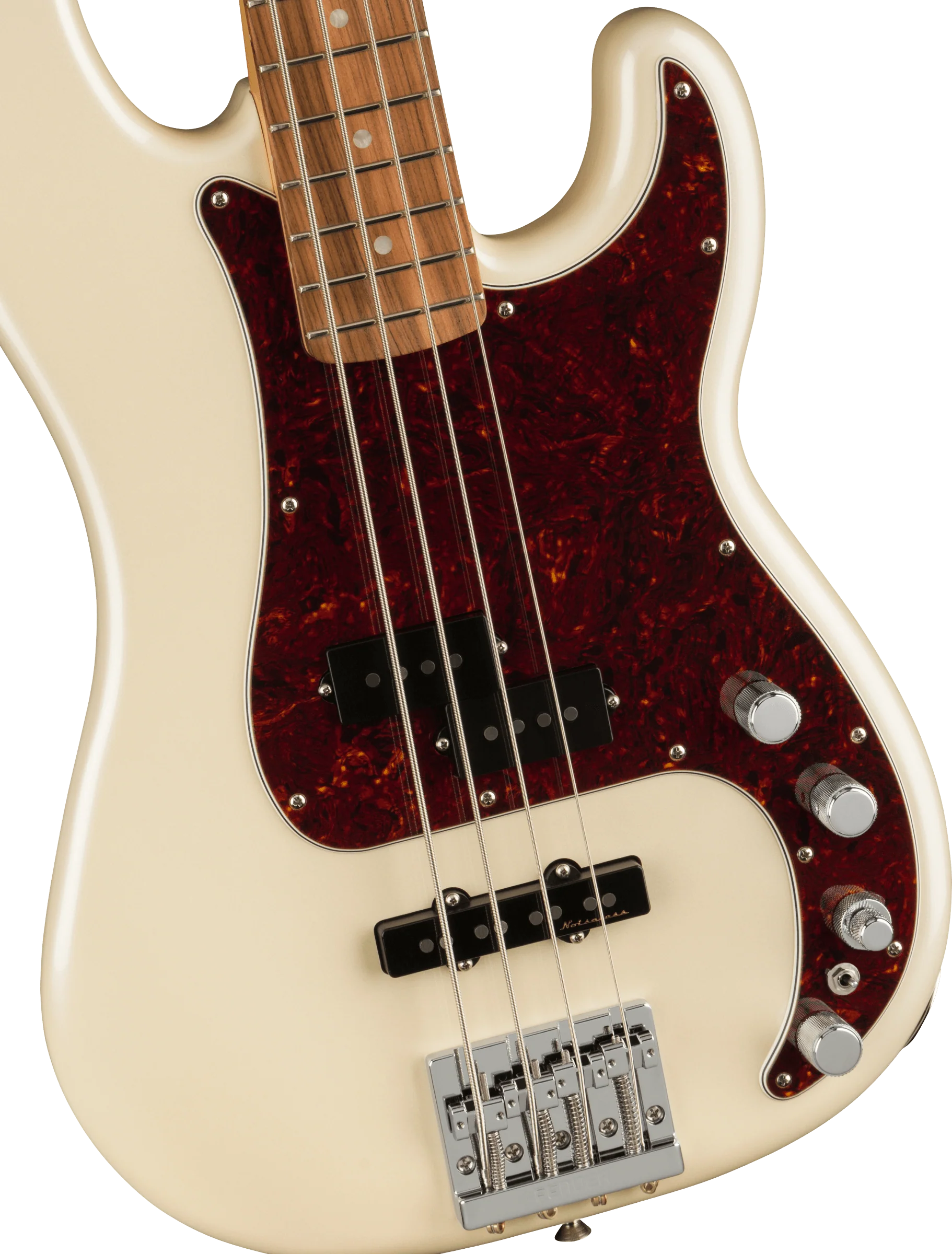Fender Player Plus Precision Bass Olympic Pearl With Gig Bag - Image 3