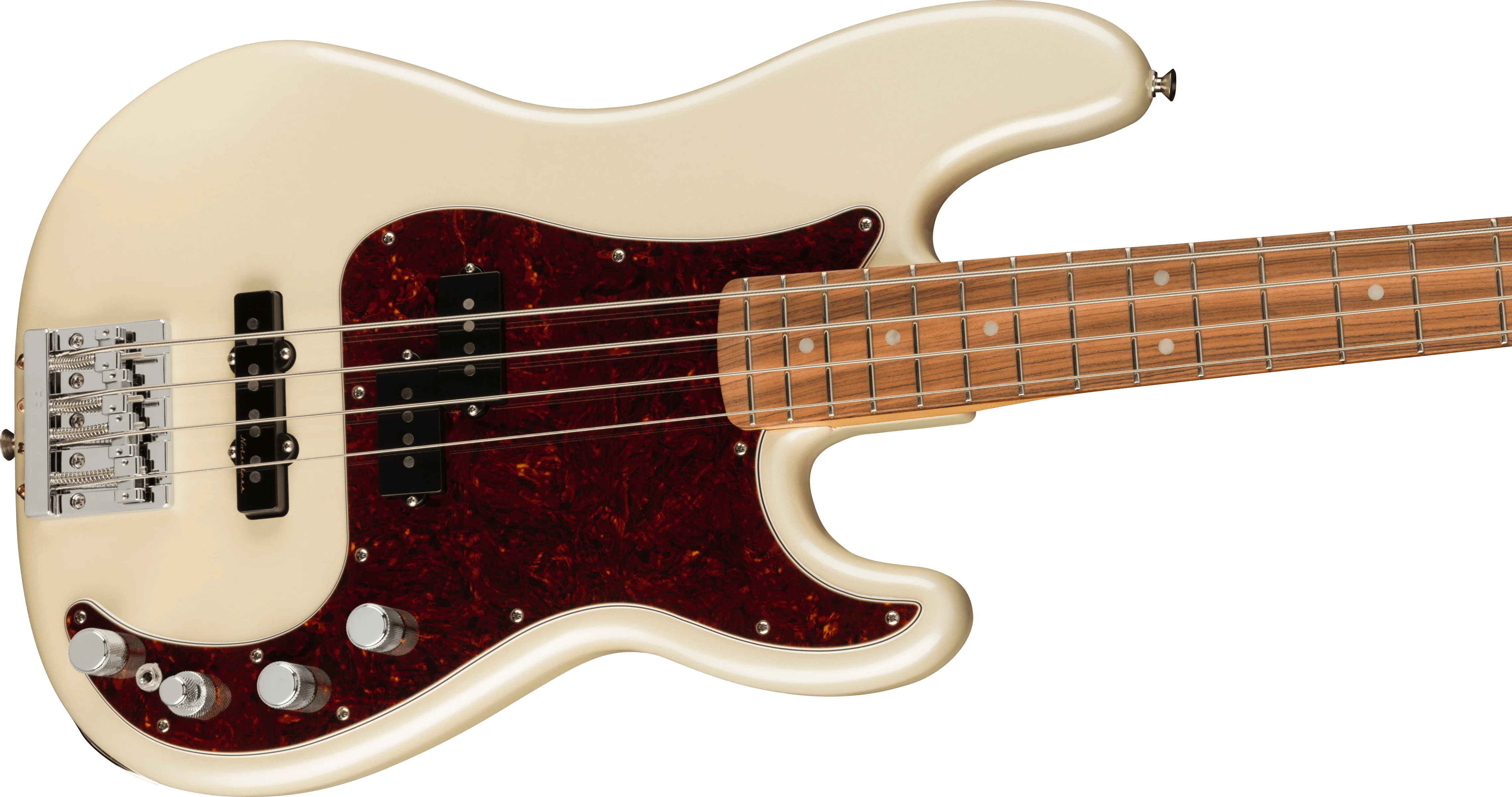 Fender Player Plus Precision Bass Olympic Pearl With Gig Bag - Image 4
