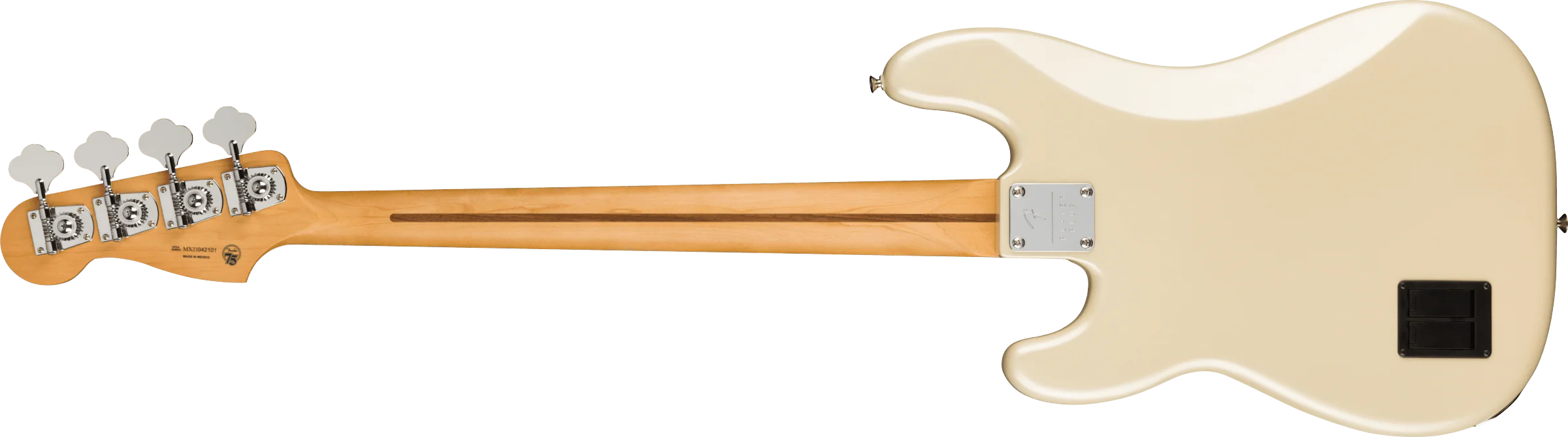 Fender Player Plus Precision Bass Olympic Pearl With Gig Bag - Image 5