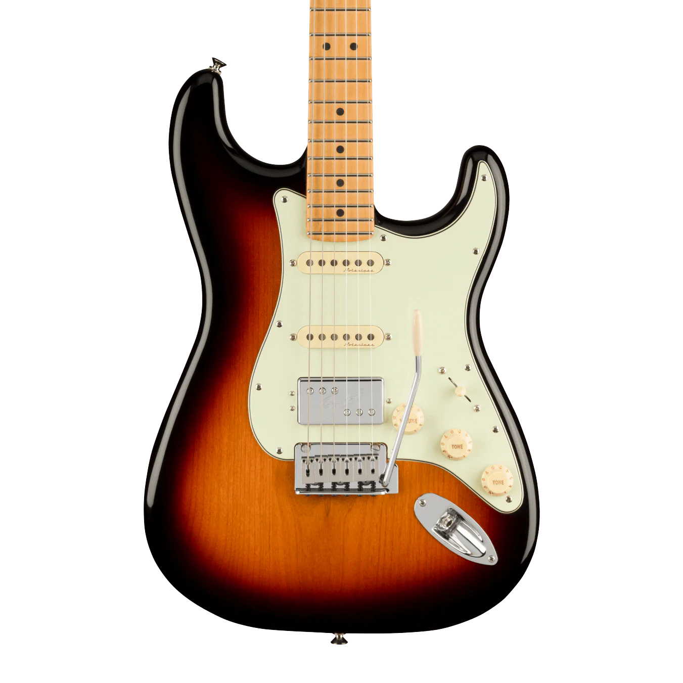 Fender Player Plus Stratocaster HSS Maple Fingerboard 3-Color Sunburst With Gig Bag