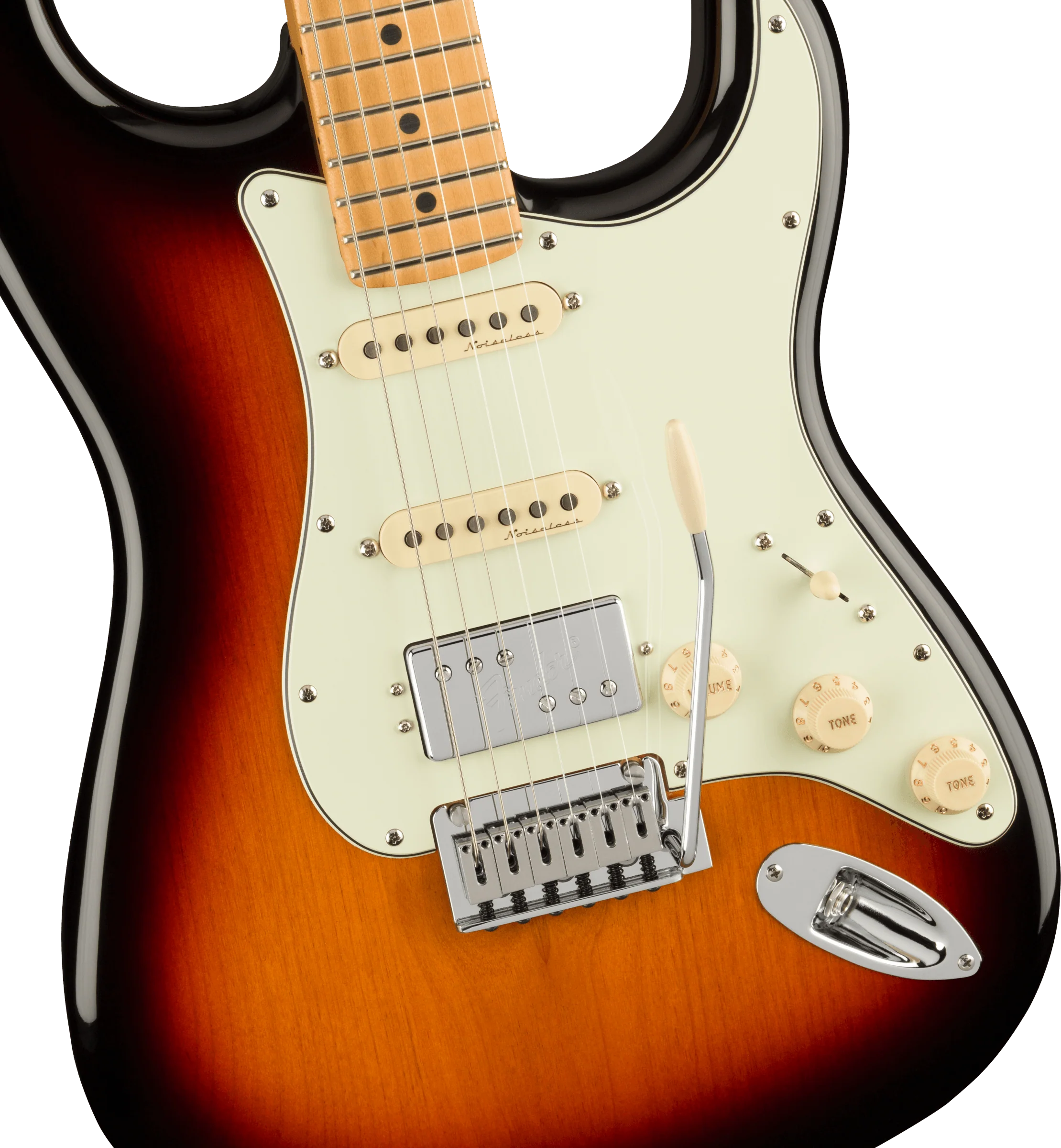 Fender Player Plus Stratocaster HSS Maple Fingerboard 3-Color Sunburst With Gig Bag - Image 3