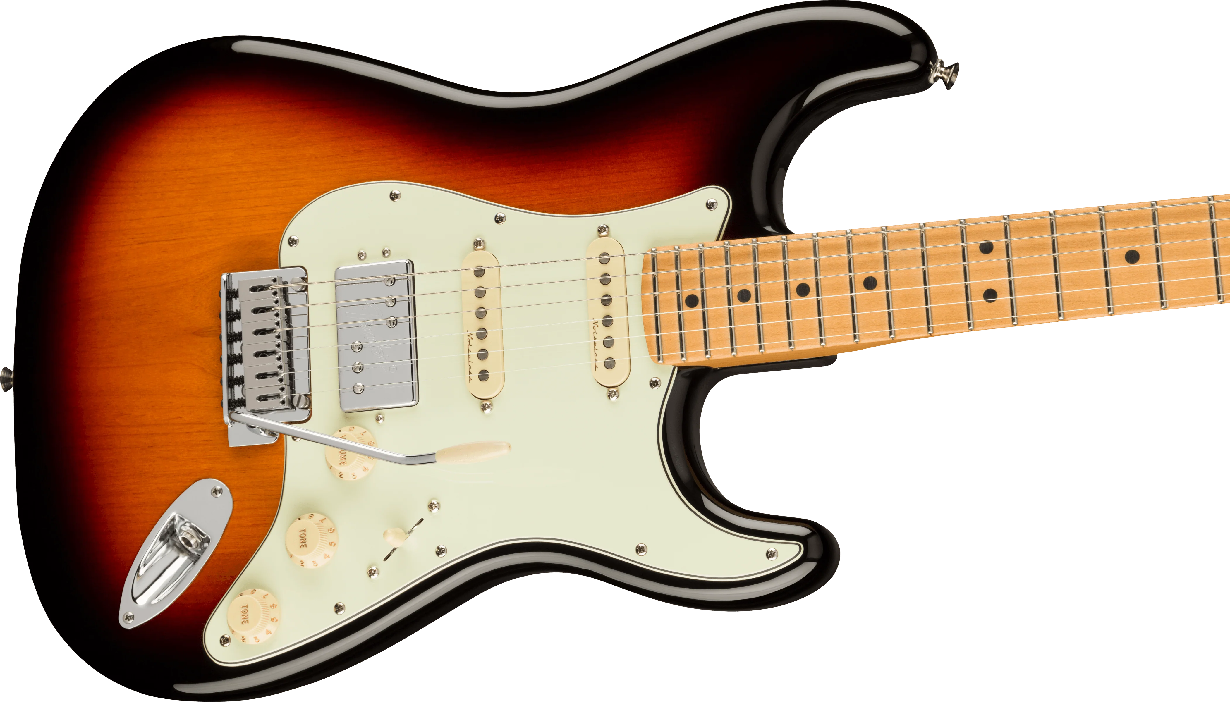 Fender Player Plus Stratocaster HSS Maple Fingerboard 3-Color Sunburst With Gig Bag - Image 4