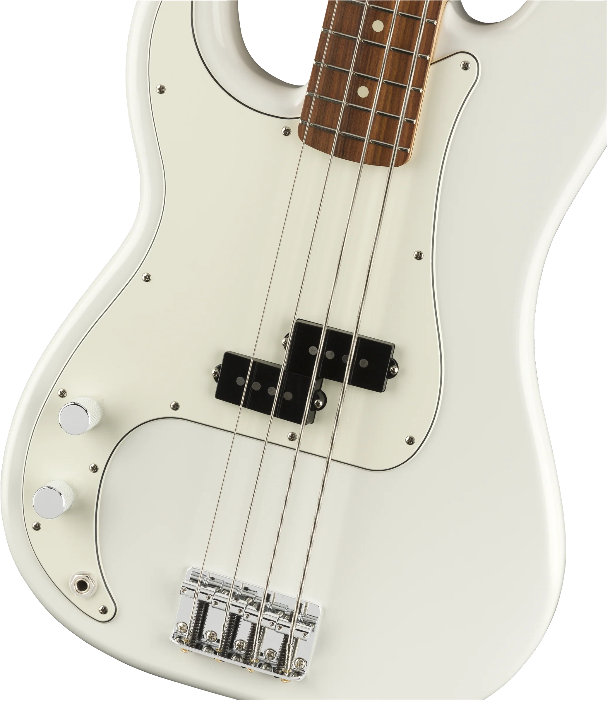 Fender Player Precision Bass Left-Handed Pau Ferro Fingerboard Polar White - Image 3