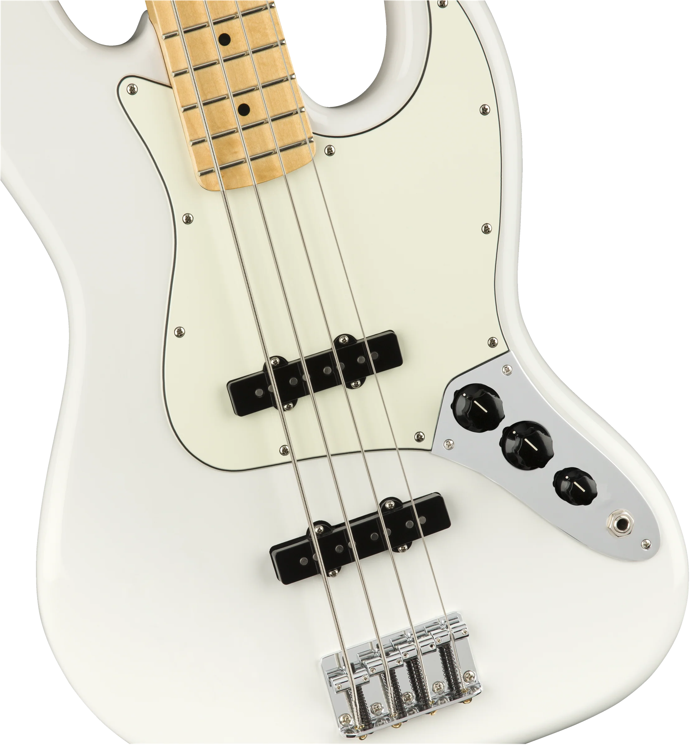 Fender Player Series Jazz Bass Maple Fingerboard Polar White - Image 4