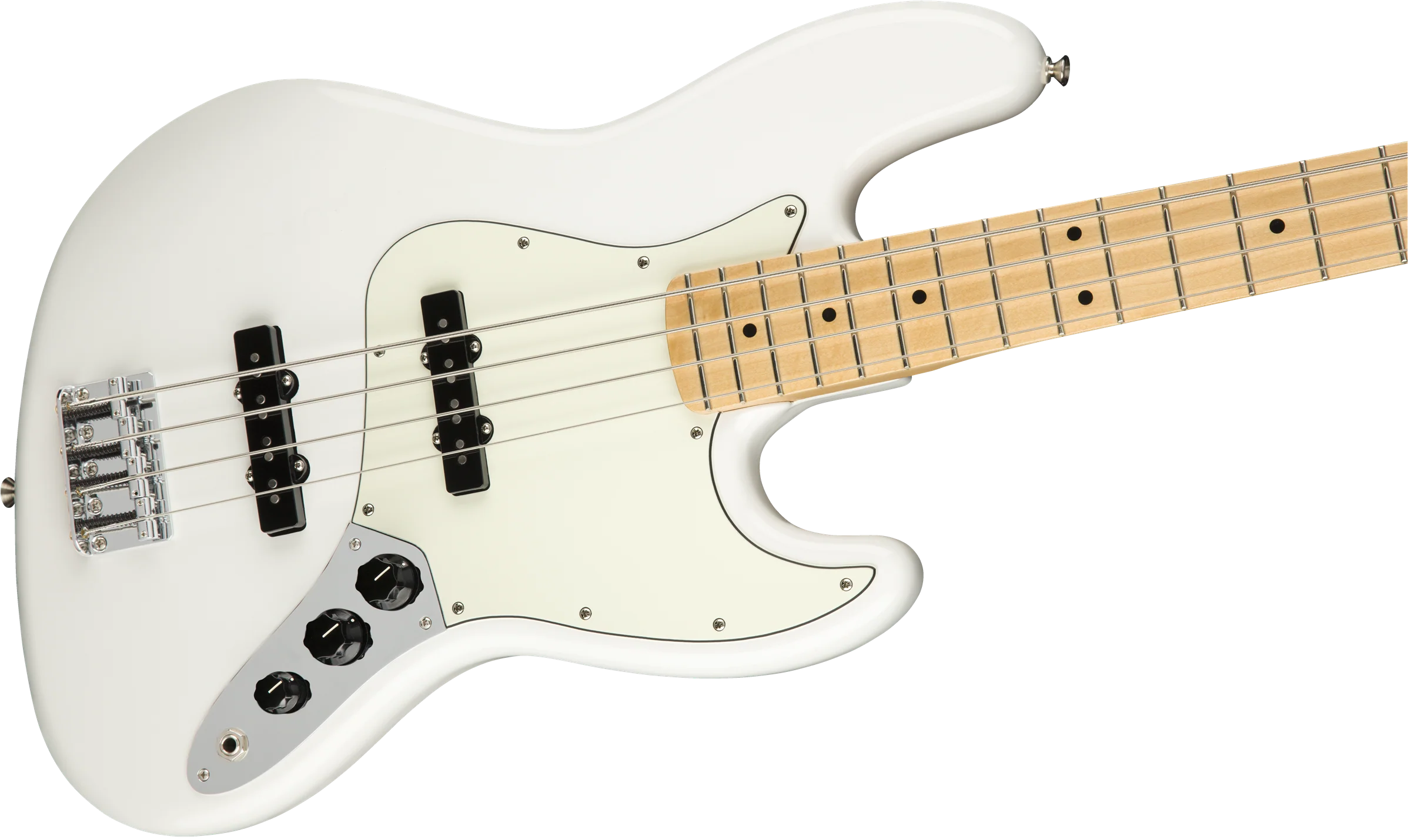 Fender Player Series Jazz Bass Maple Fingerboard Polar White - Image 5