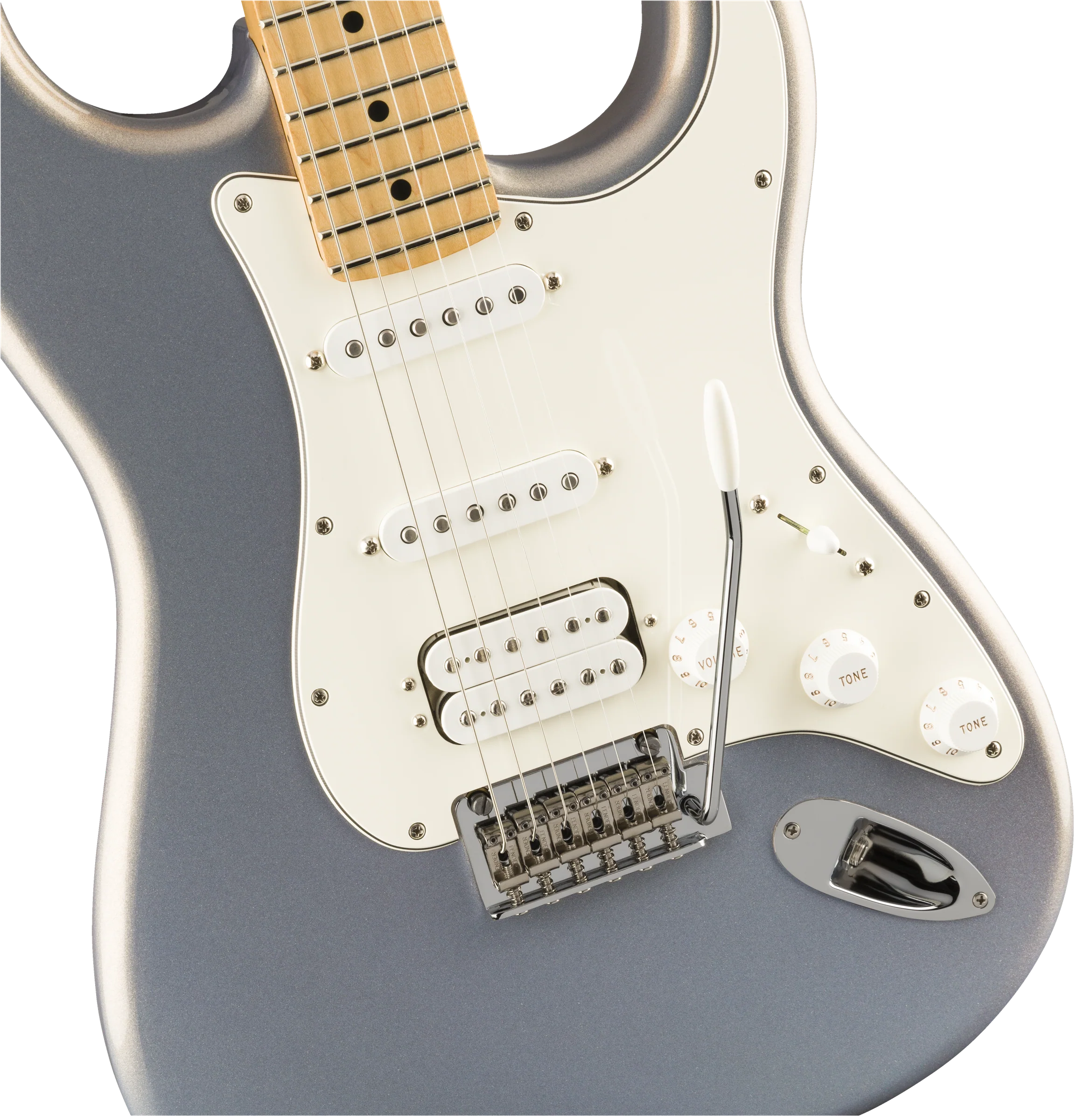 Fender Player Series Maple Neck HSS Stratocaster - Silver - Image 3
