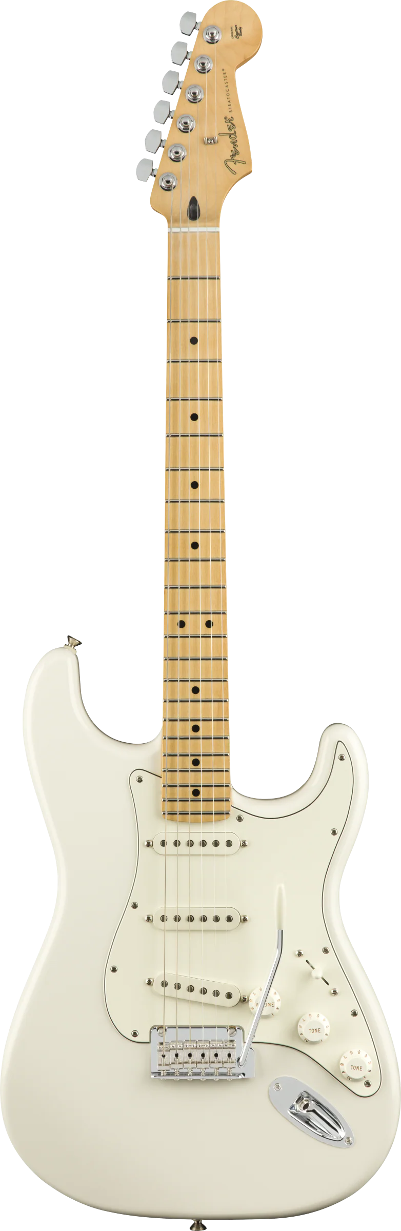 Fender Player Stratocaster Maple Fingerboard Electric Guitar - Polar White - Image 2