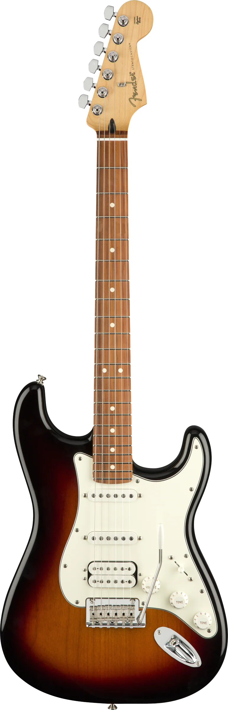 Fender Player Stratocaster HSS Pau Ferro Fingerboard 3-Color Sunburst Electric Guitar - Image 2