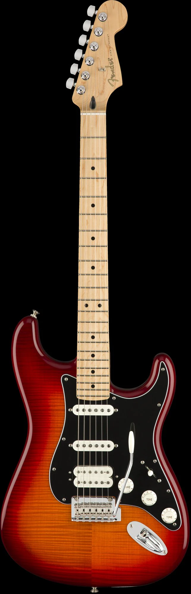 Fender Player Stratocaster HSS Plus Top Maple Fingerboard Aged Cherry Burst - Image 2