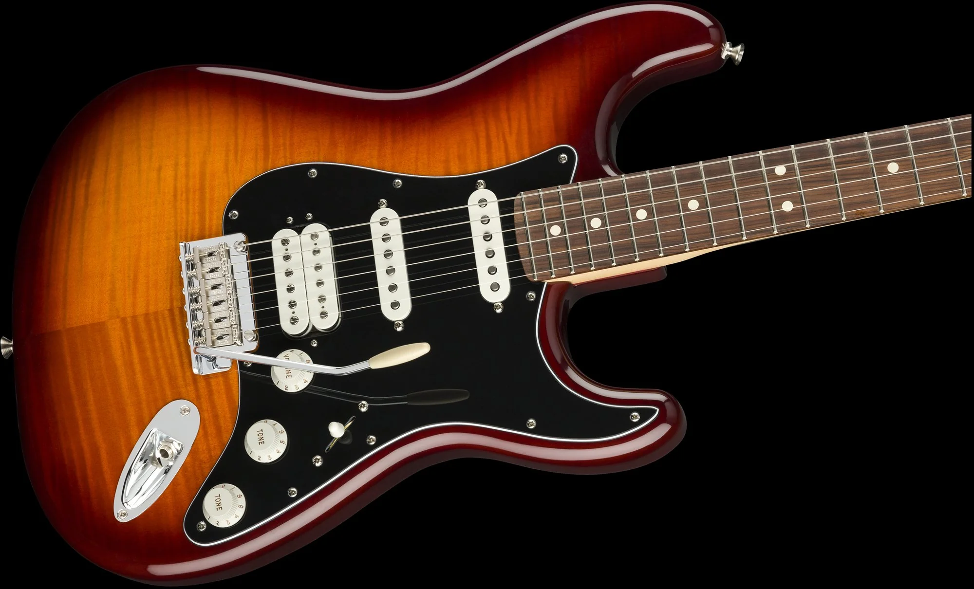 Fender Player Stratocaster HSS Plus Top Pau Ferro Fingerboard Tobacco Sunburst - Image 3