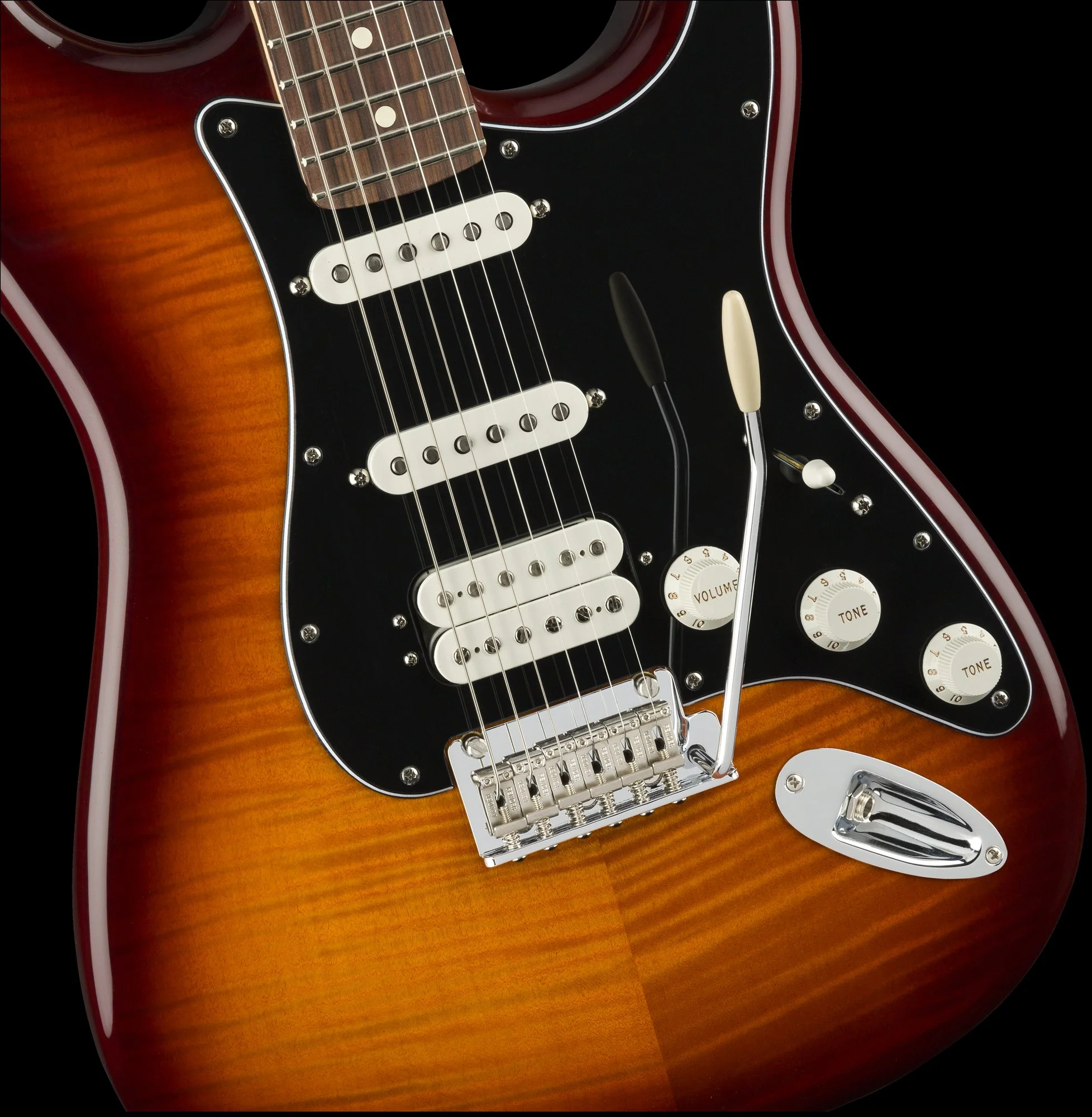 Fender Player Stratocaster HSS Plus Top Pau Ferro Fingerboard Tobacco Sunburst - Image 4