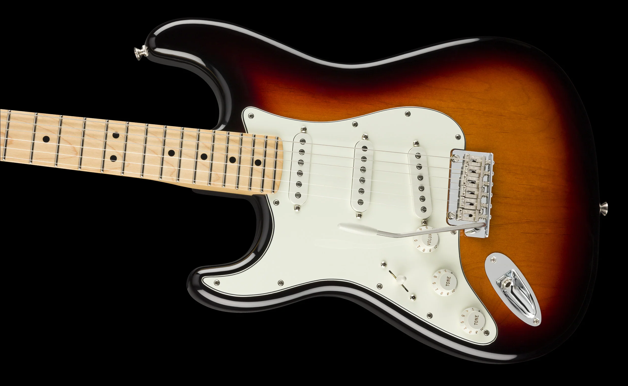 Fender Player Stratocaster Left-Handed Maple Fingerboard 3-Color Sunburst - Image 4