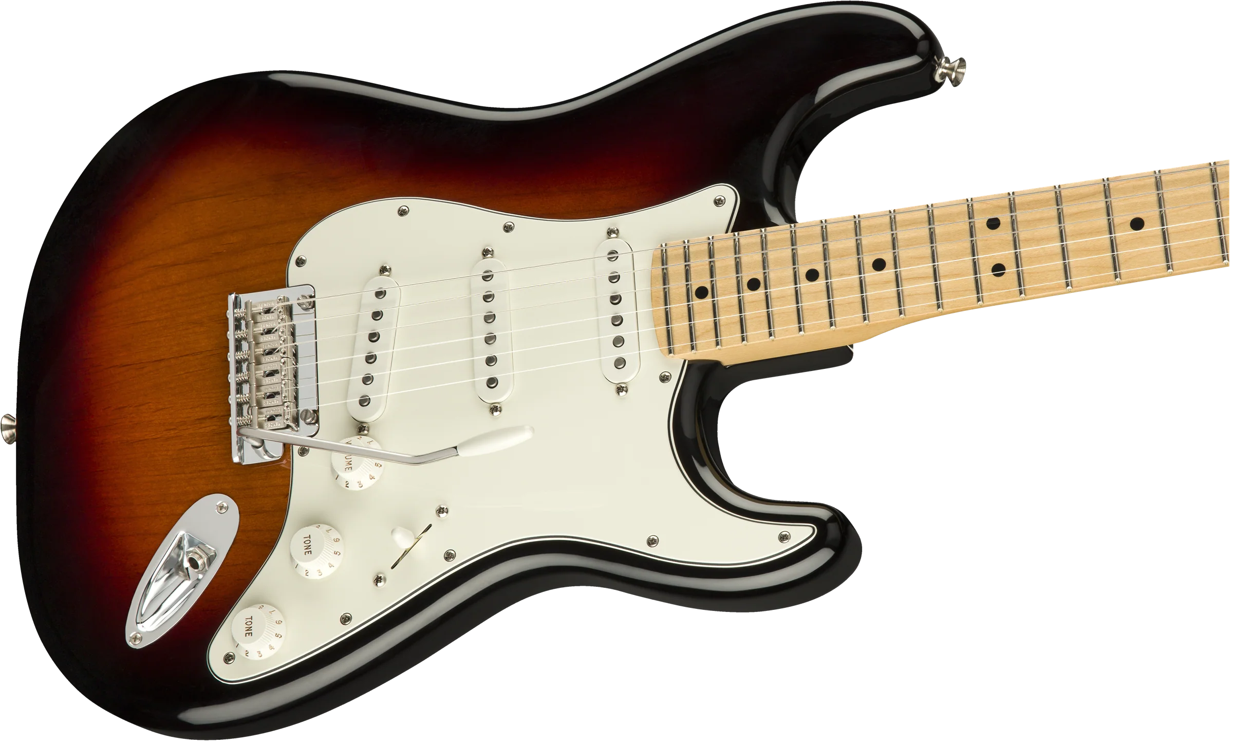 Fender Player Stratocaster Maple Fingerboard 3-Color Sunburst Electric Guitar - Image 4