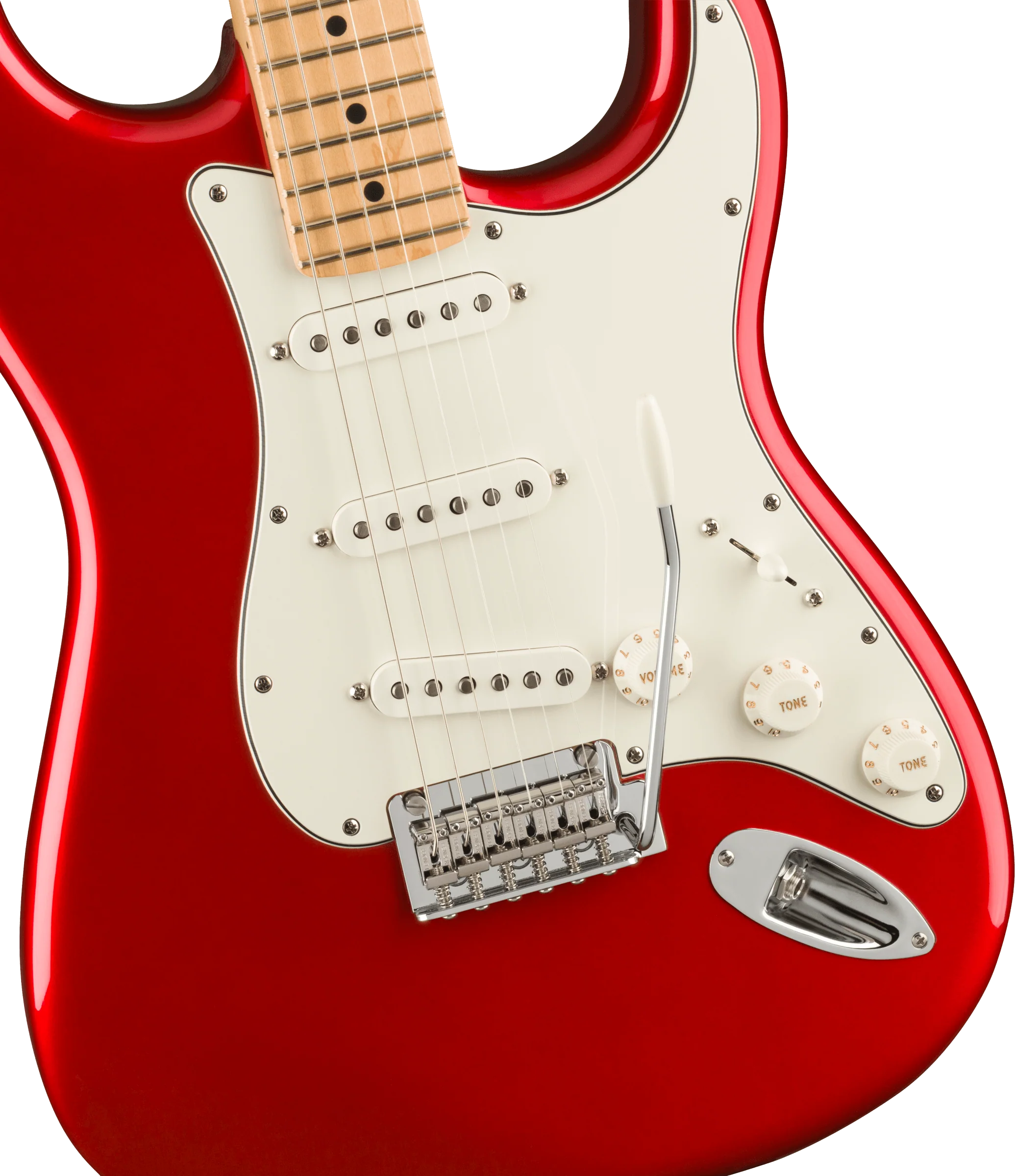 Fender Player Stratocaster Maple Fingerboard Candy Apple Red - Image 5