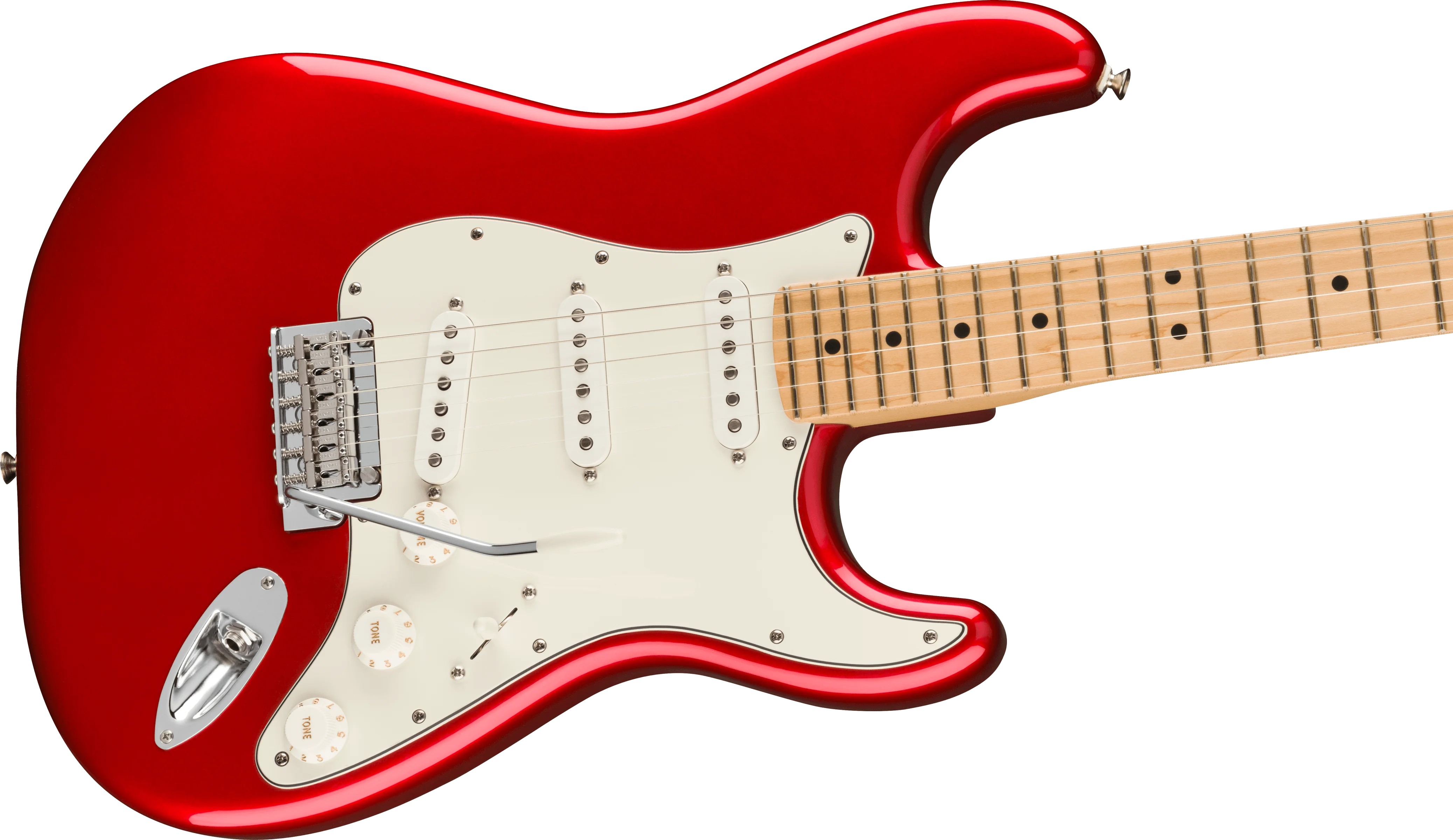 Fender Player Stratocaster Maple Fingerboard Candy Apple Red - Image 6