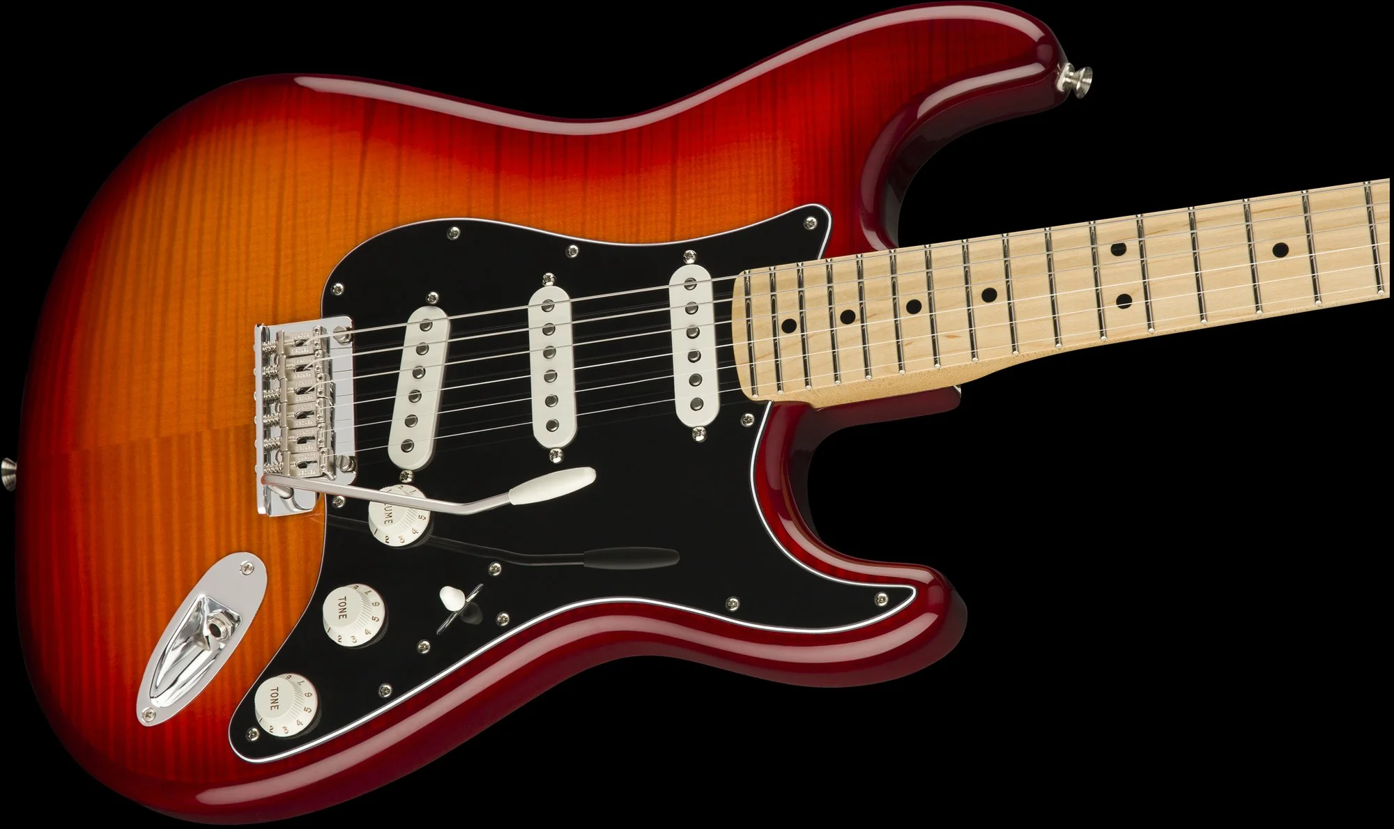 Fender Player Stratocaster Plus Top Maple Aged Cherry Burst - Image 4
