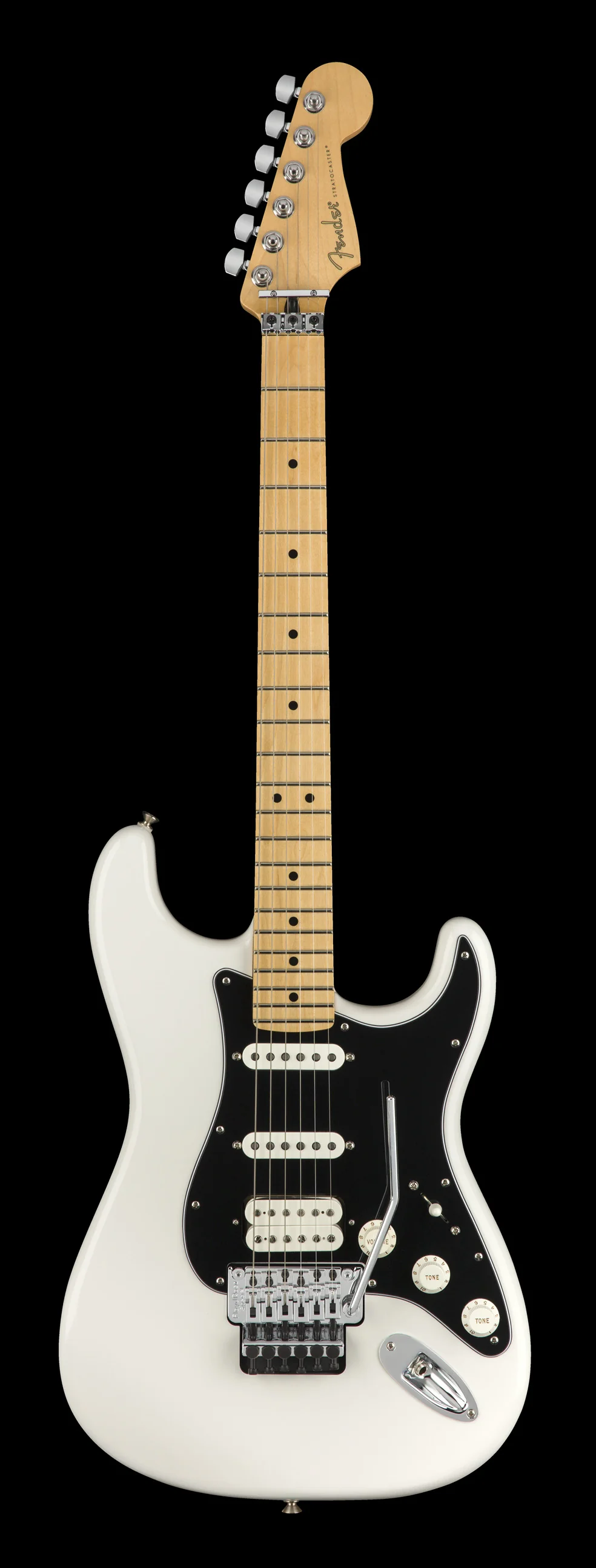 Fender Player Stratocaster HSS with Floyd Rose Maple Fingerboard Polar White - Image 2