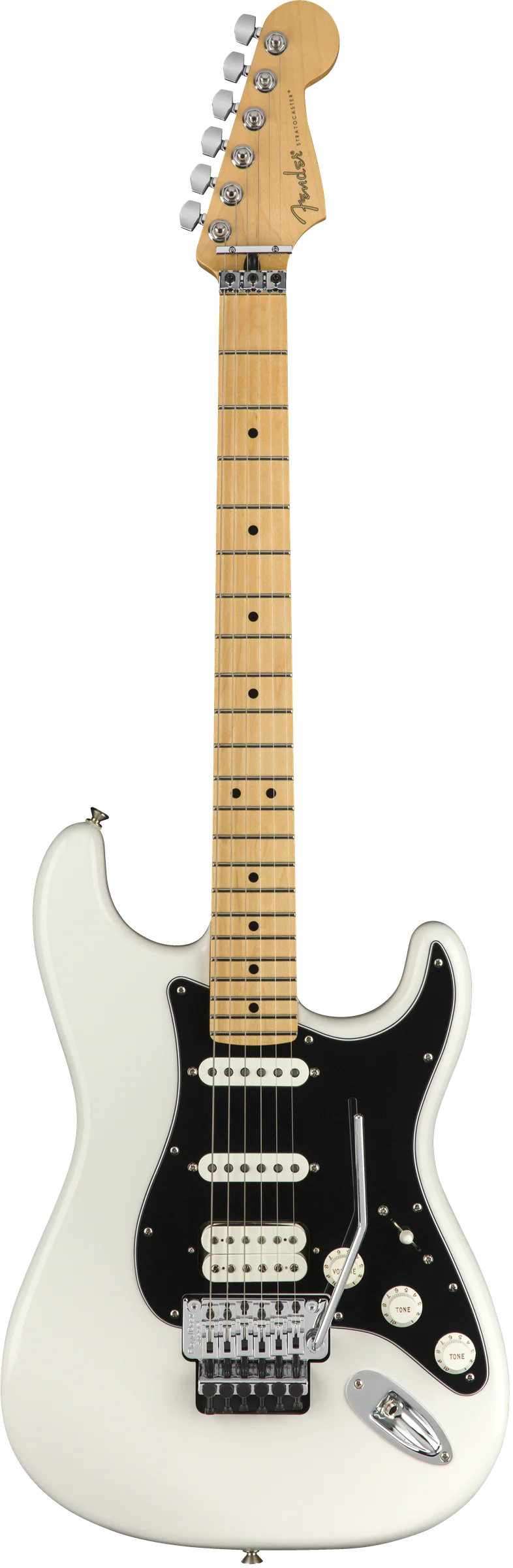 Fender Player Stratocaster HSS with Floyd Rose Maple Fingerboard Polar White - Image 4