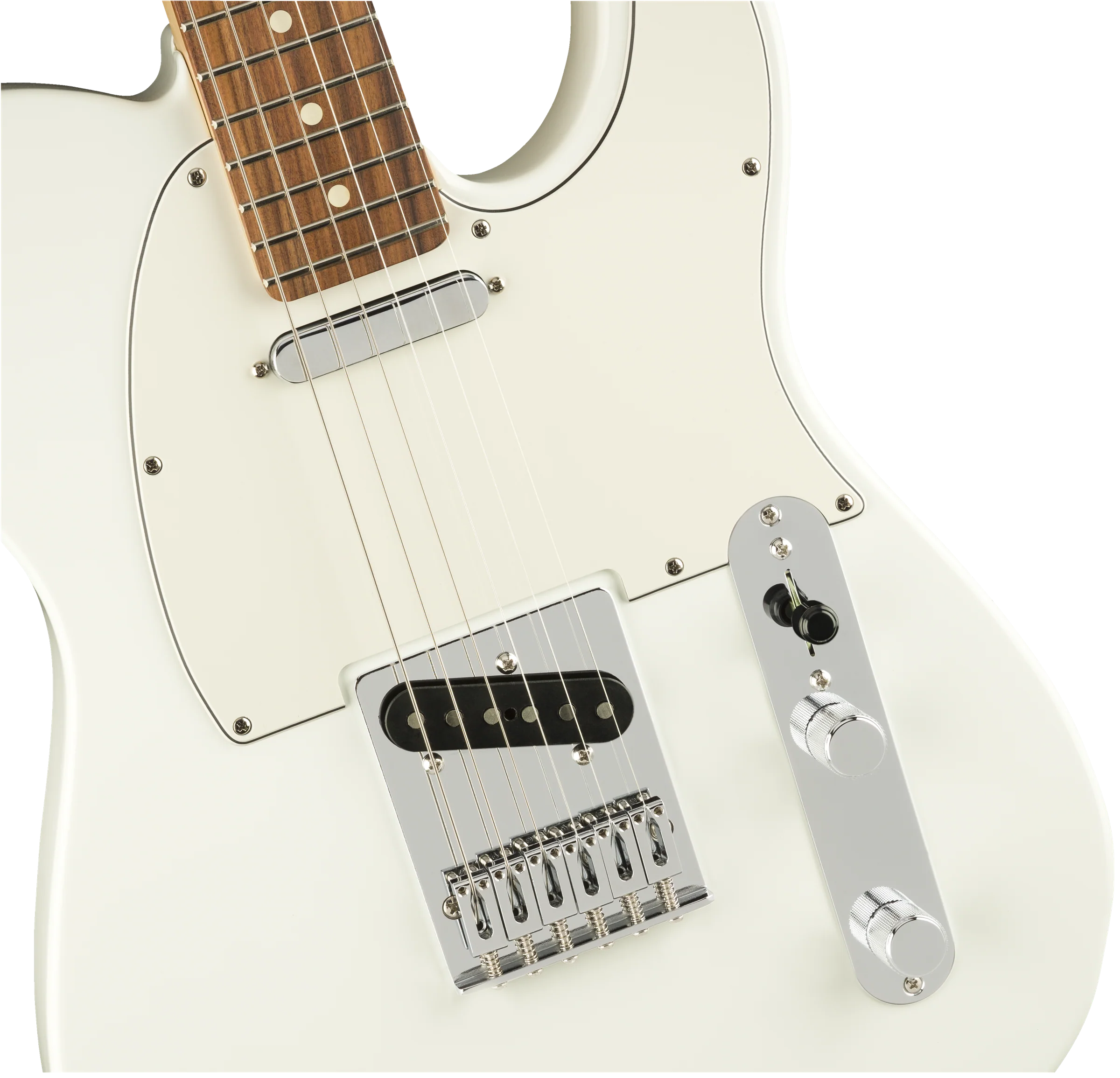 Fender Player Telecaster Pau Ferro Fingerboard Polar White Electric Guitar - Image 3