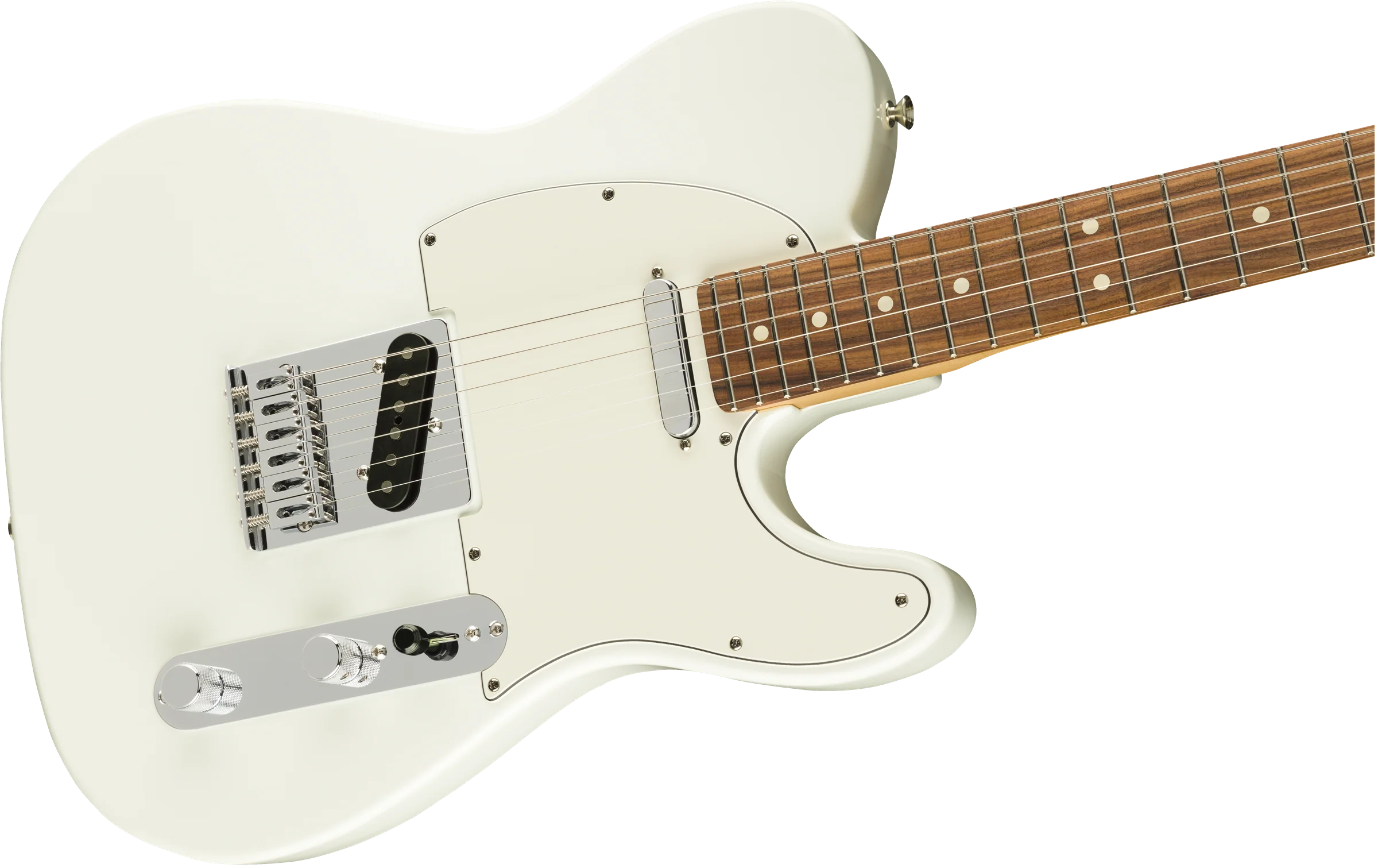 Fender Player Telecaster Pau Ferro Fingerboard Polar White Electric Guitar - Image 4