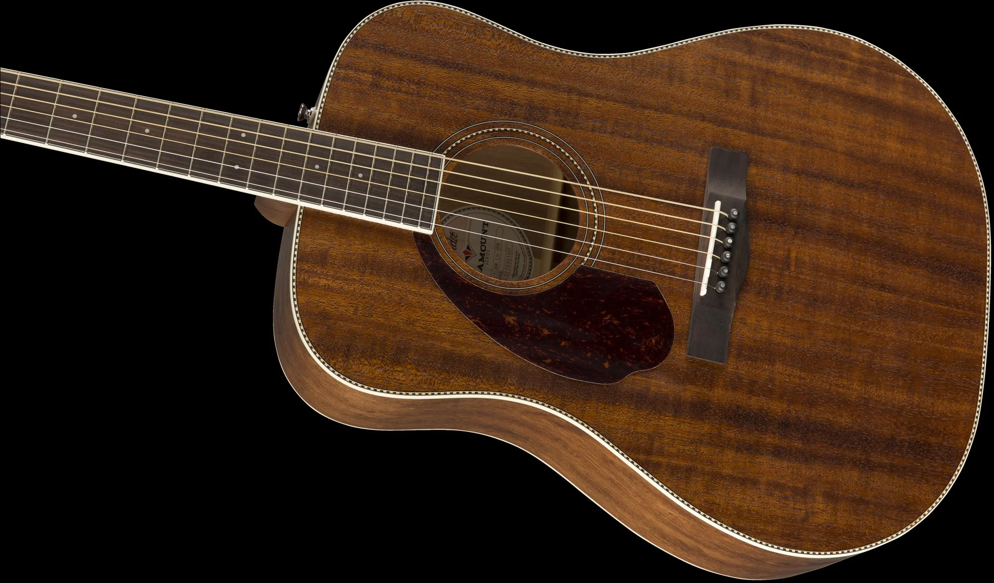 Fender PM-1 Dreadnought All Mahogany Left-Handed - Natural with Case - Image 5
