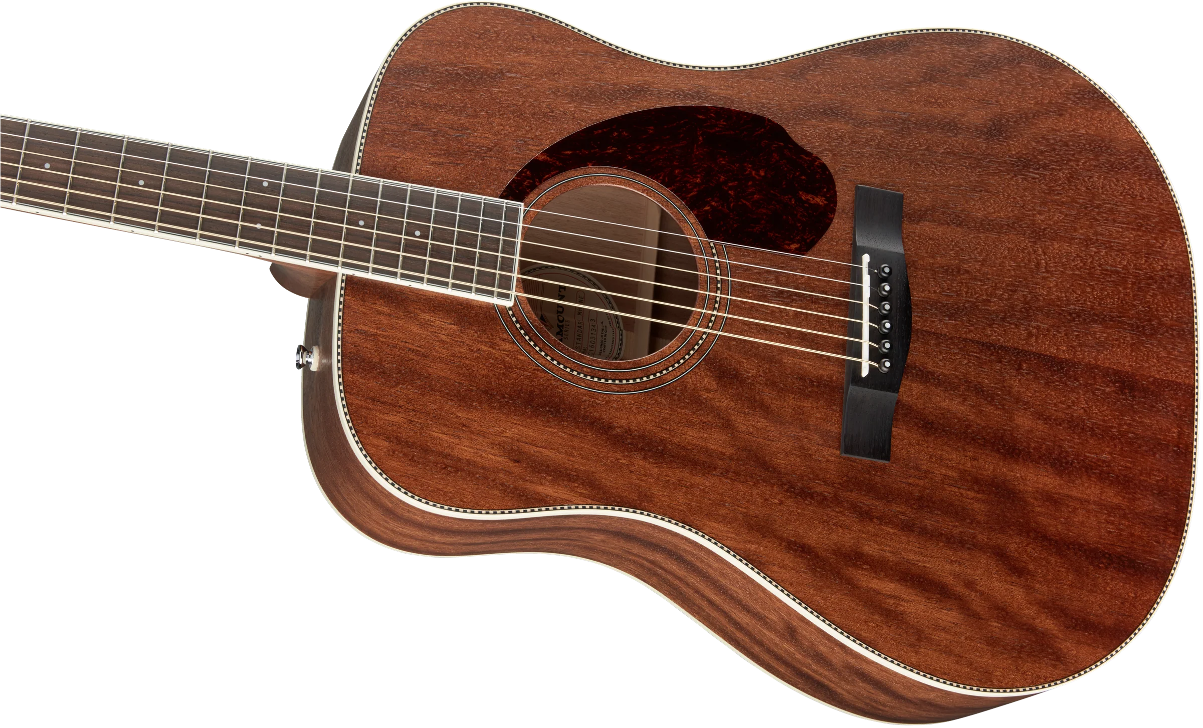 Fender PM-1 Dreadnought Ovangkol Fingerboard All-Mahogany With Case - Image 7