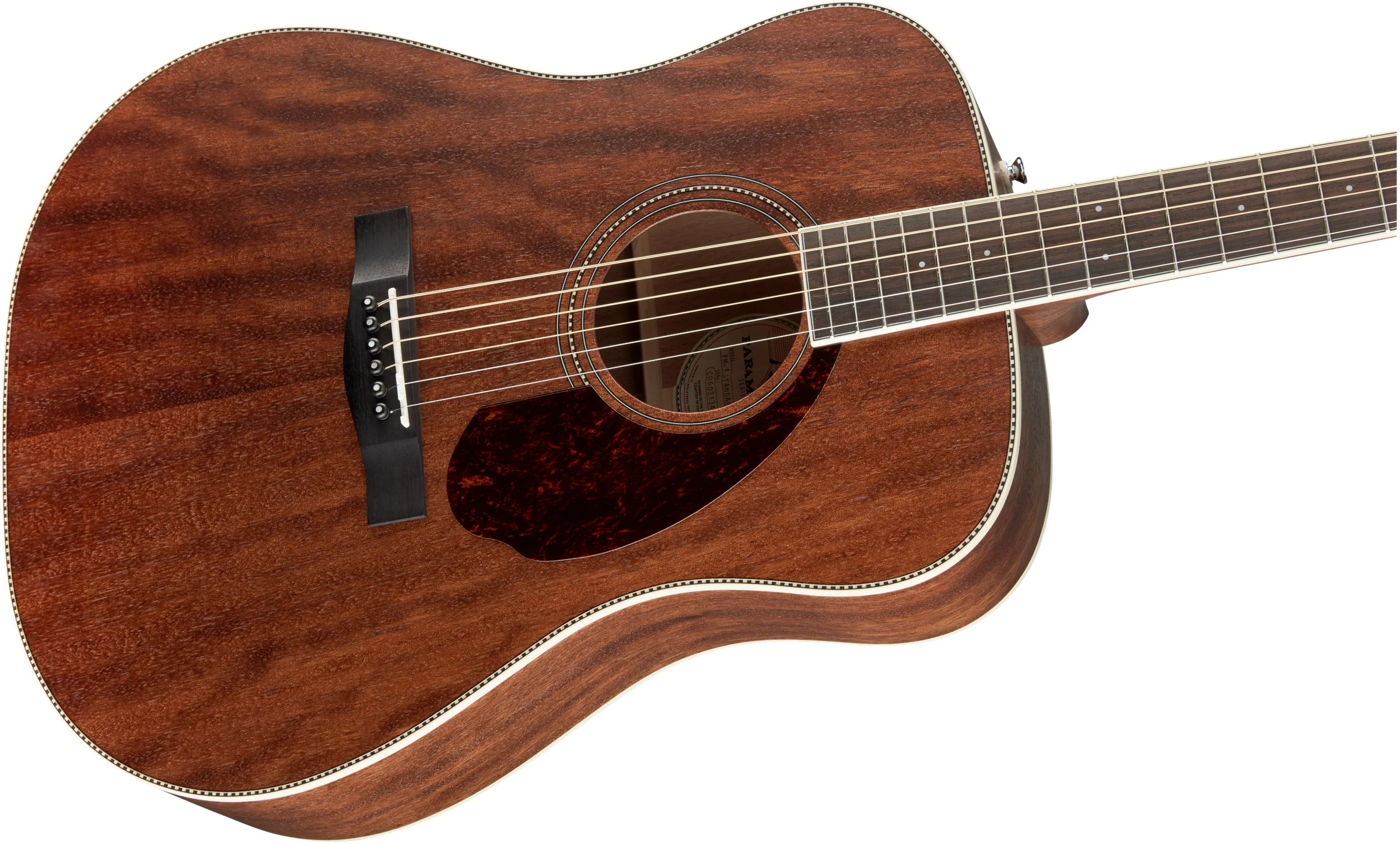 Fender PM-1 Dreadnought Ovangkol Fingerboard All-Mahogany With Case - Image 9